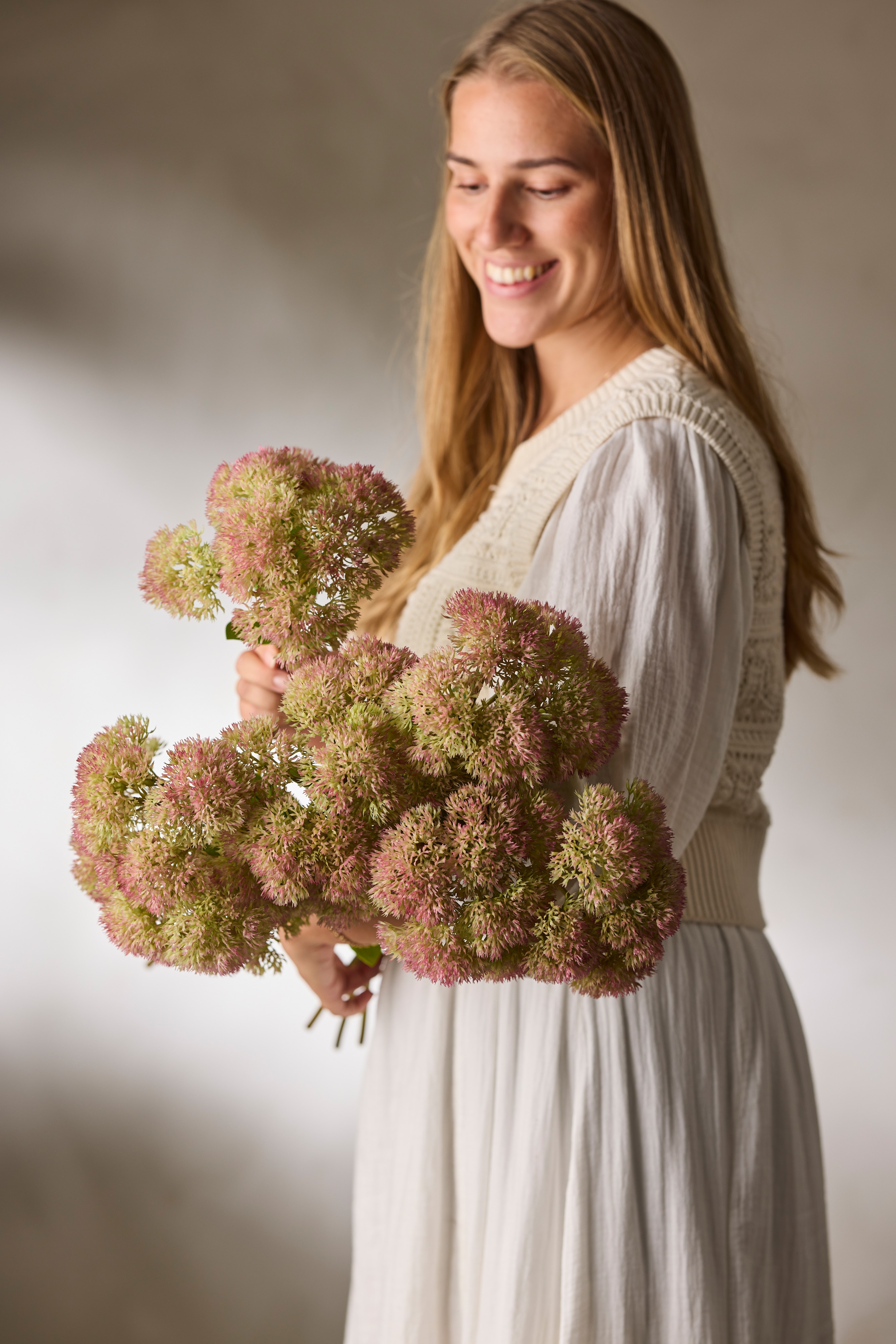 Kunstig grønn Sedum 65 cm