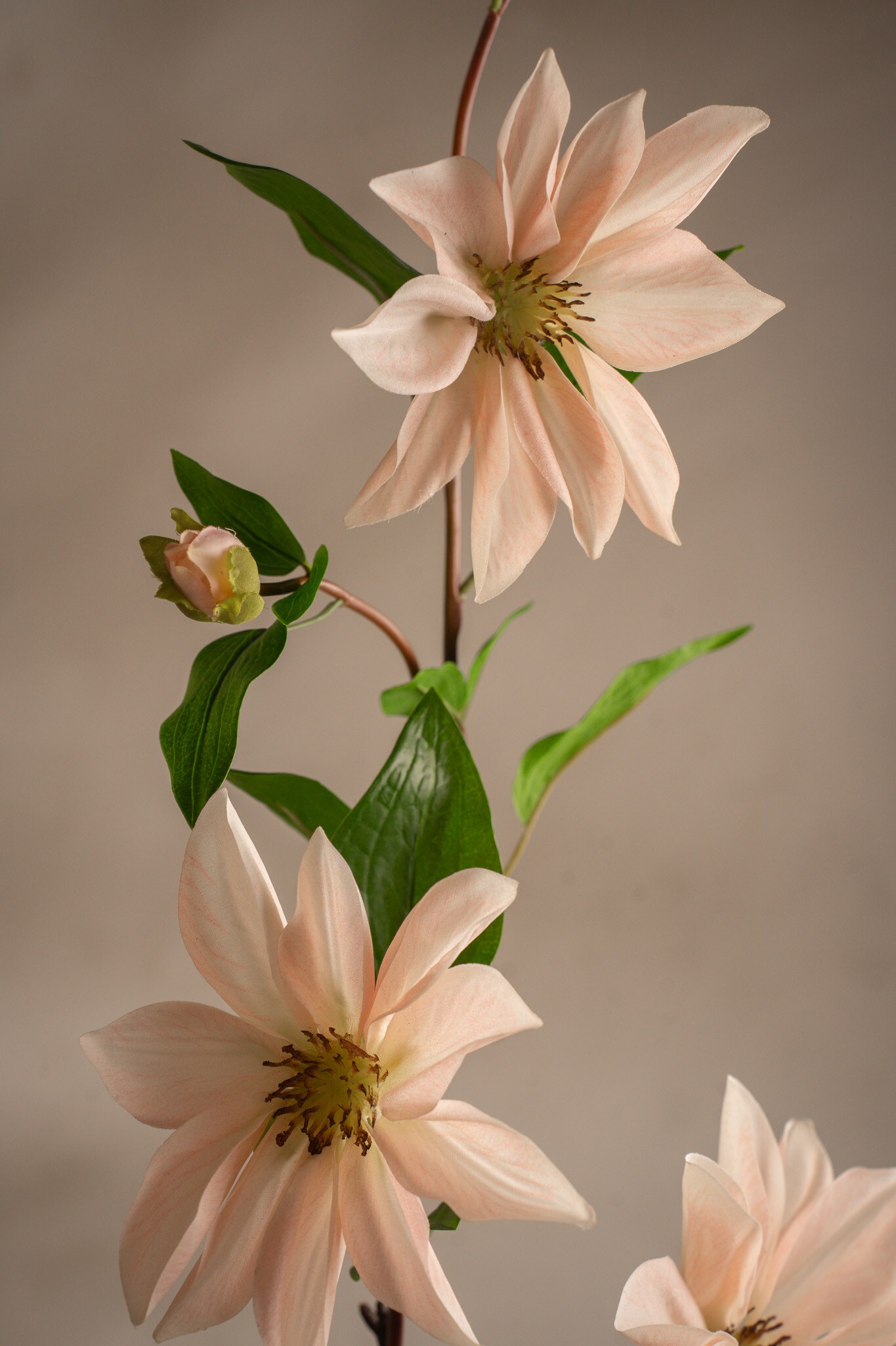 Kunstig rosa Clematis 90 cm