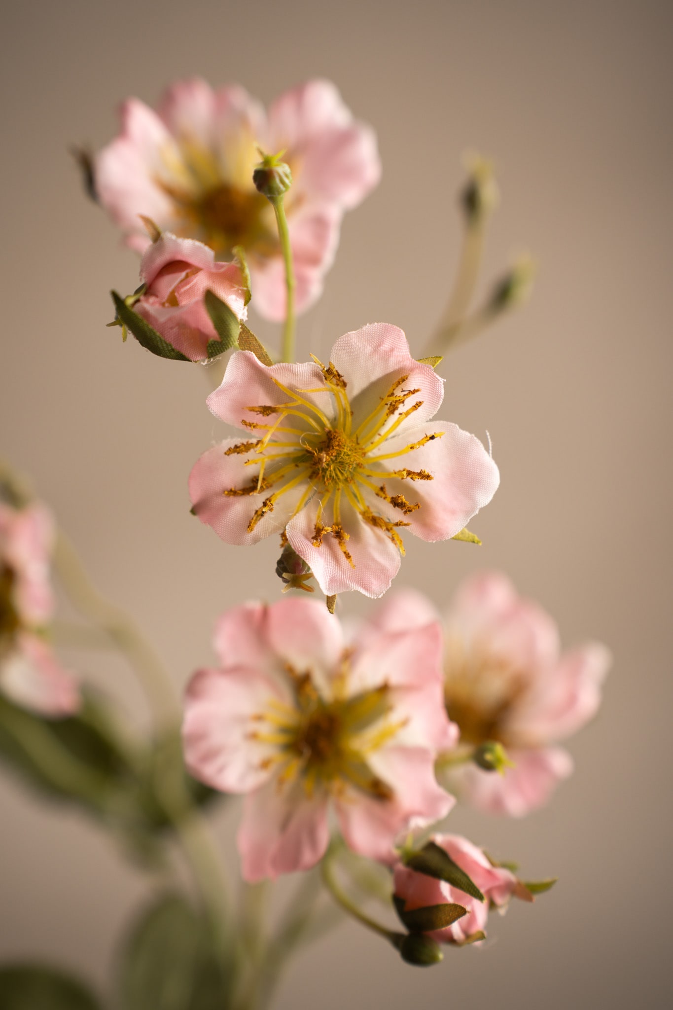 Kunstig rosa Japansk klatrerose 65 cm