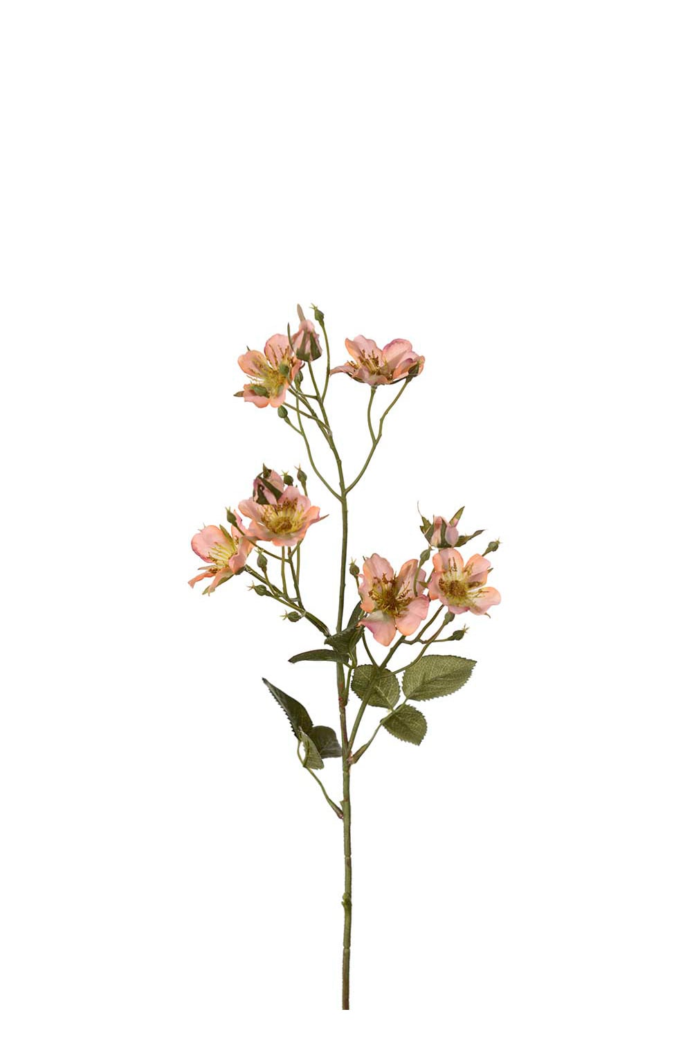 Kunstig aprikosfarget Japansk klatrerose 65 cm