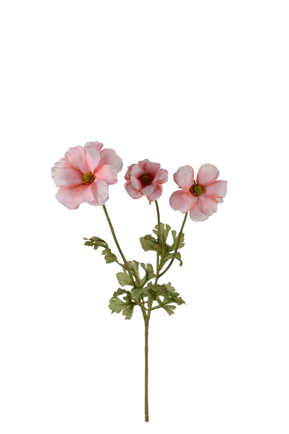 Kunstig rosa sommerfuglranunkel 54 cm