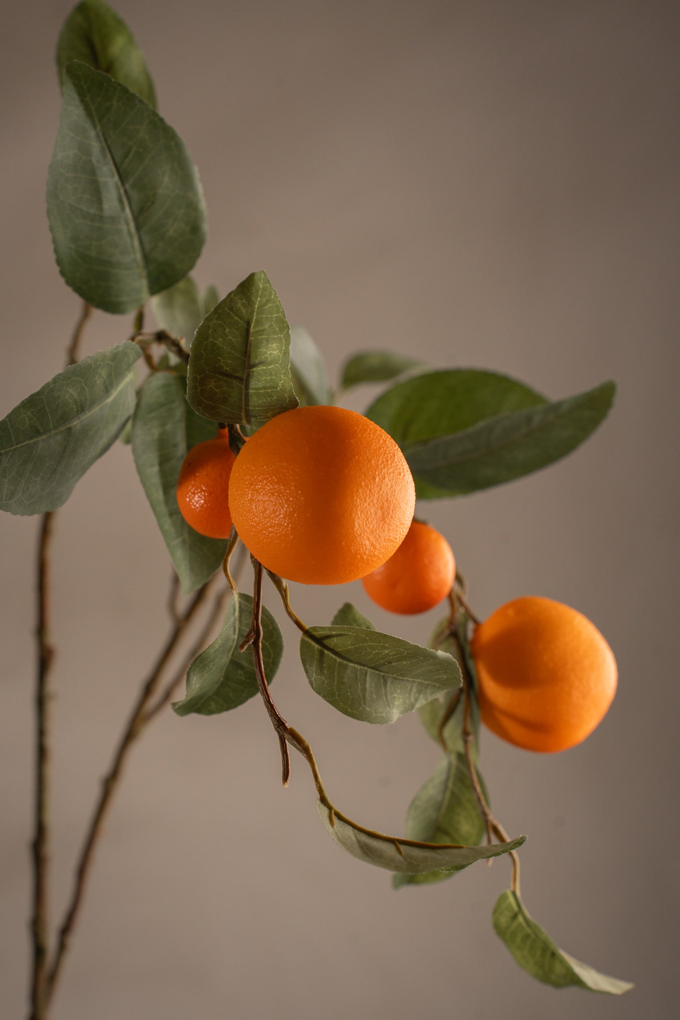 Kunstig oransje Appelsinkvist 100 cm