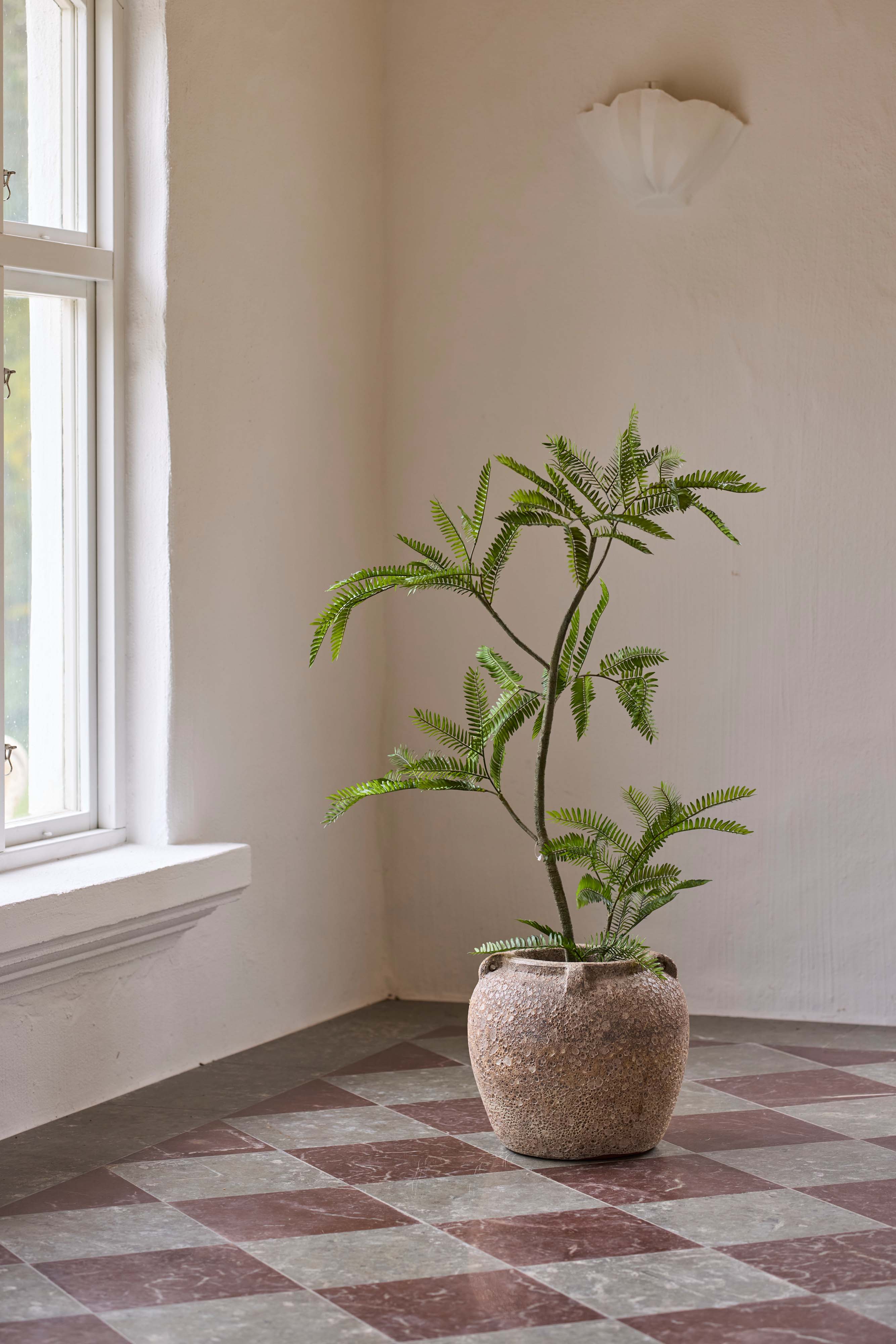 Kunstig grønn Mimosa Pudica 110 cm