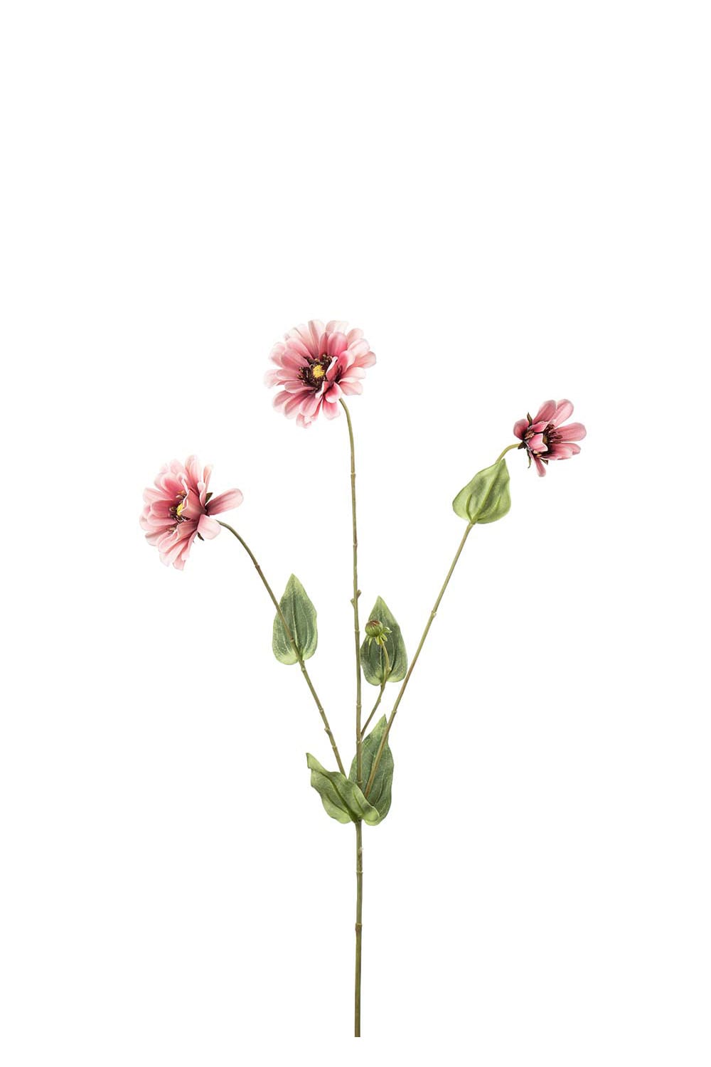 Kunstig rosa Zinnia 65 cm