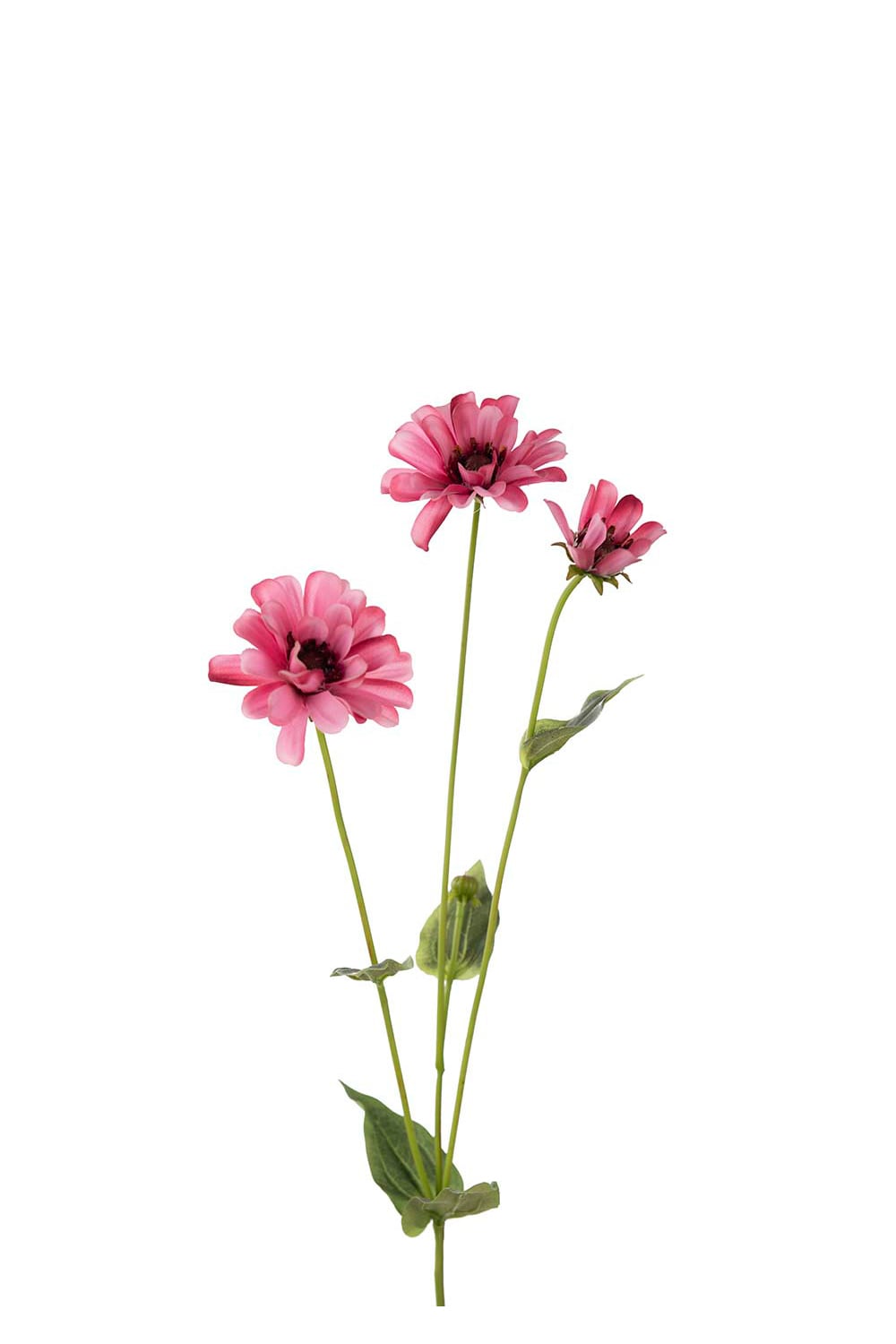 Kunstig rosa Zinnia 65 cm
