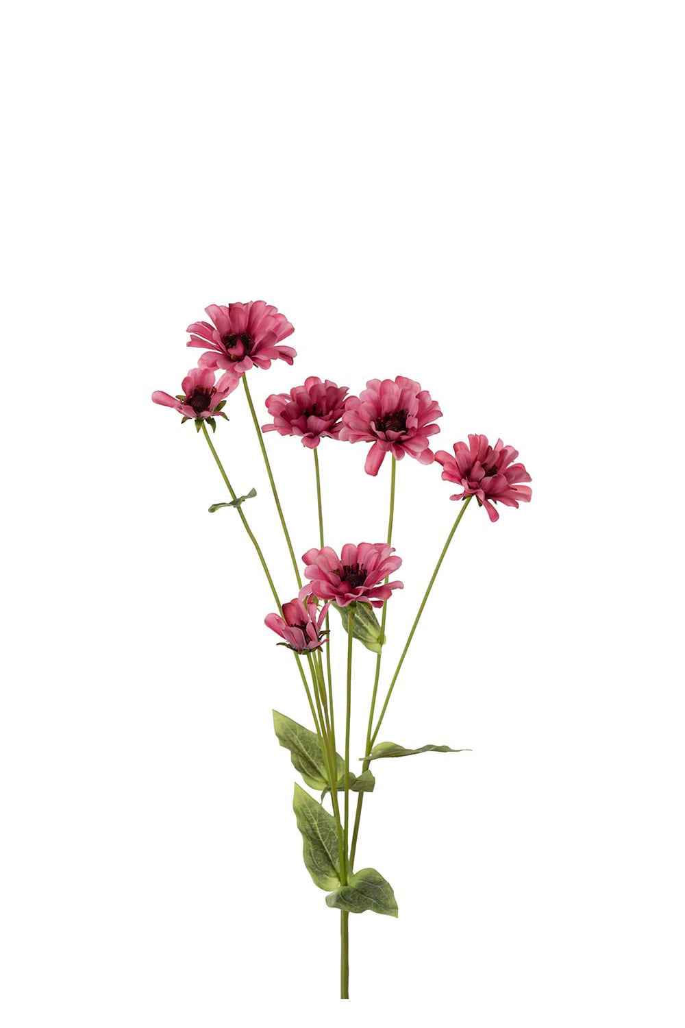 Kunstig rosa Zinnia 90 cm