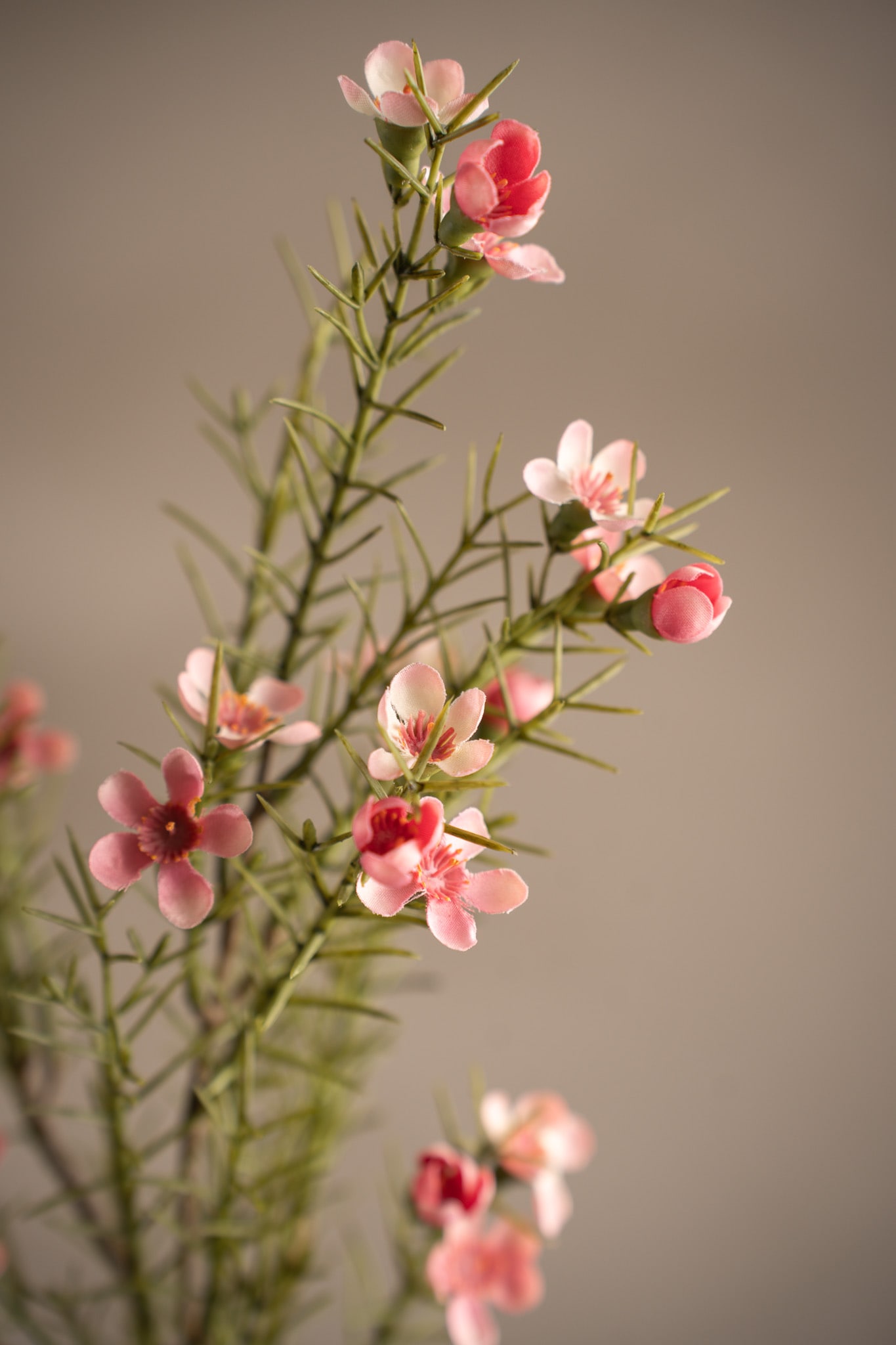 Kunstig rosa Voksblomst 60 cm