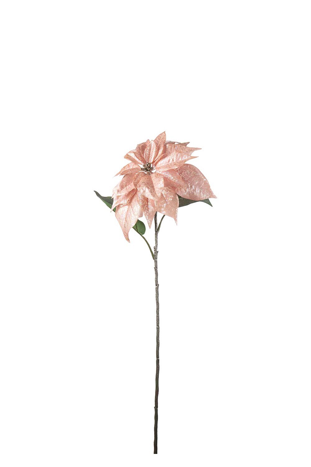Kunstig rosa/metallic Julestjerne 70 cm
