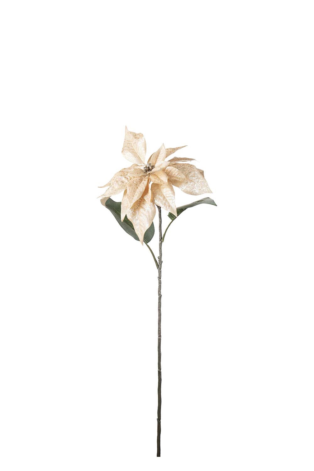 Kunstig champagne/metallic Julestjerne 70 cm