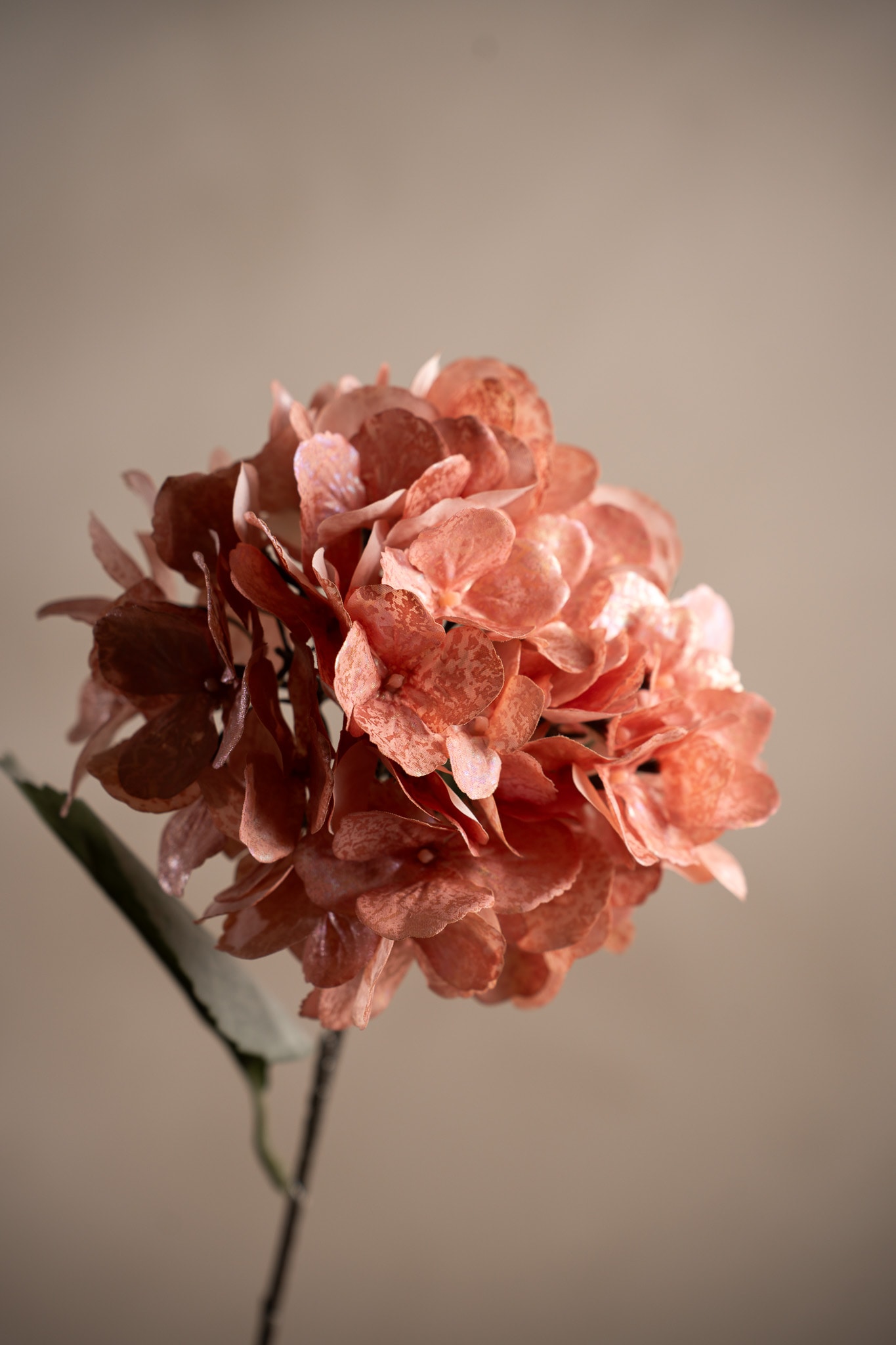 Kunstig rosa Hortensia 60 cm