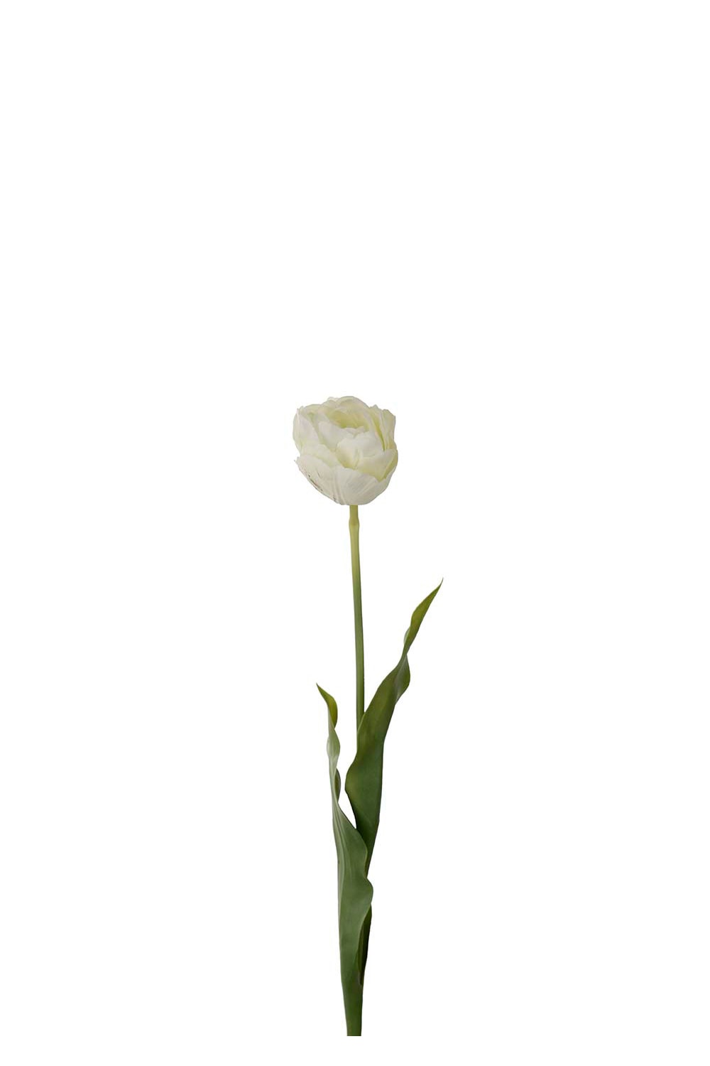 Kunstig kremfarget Tulipan 67 cm