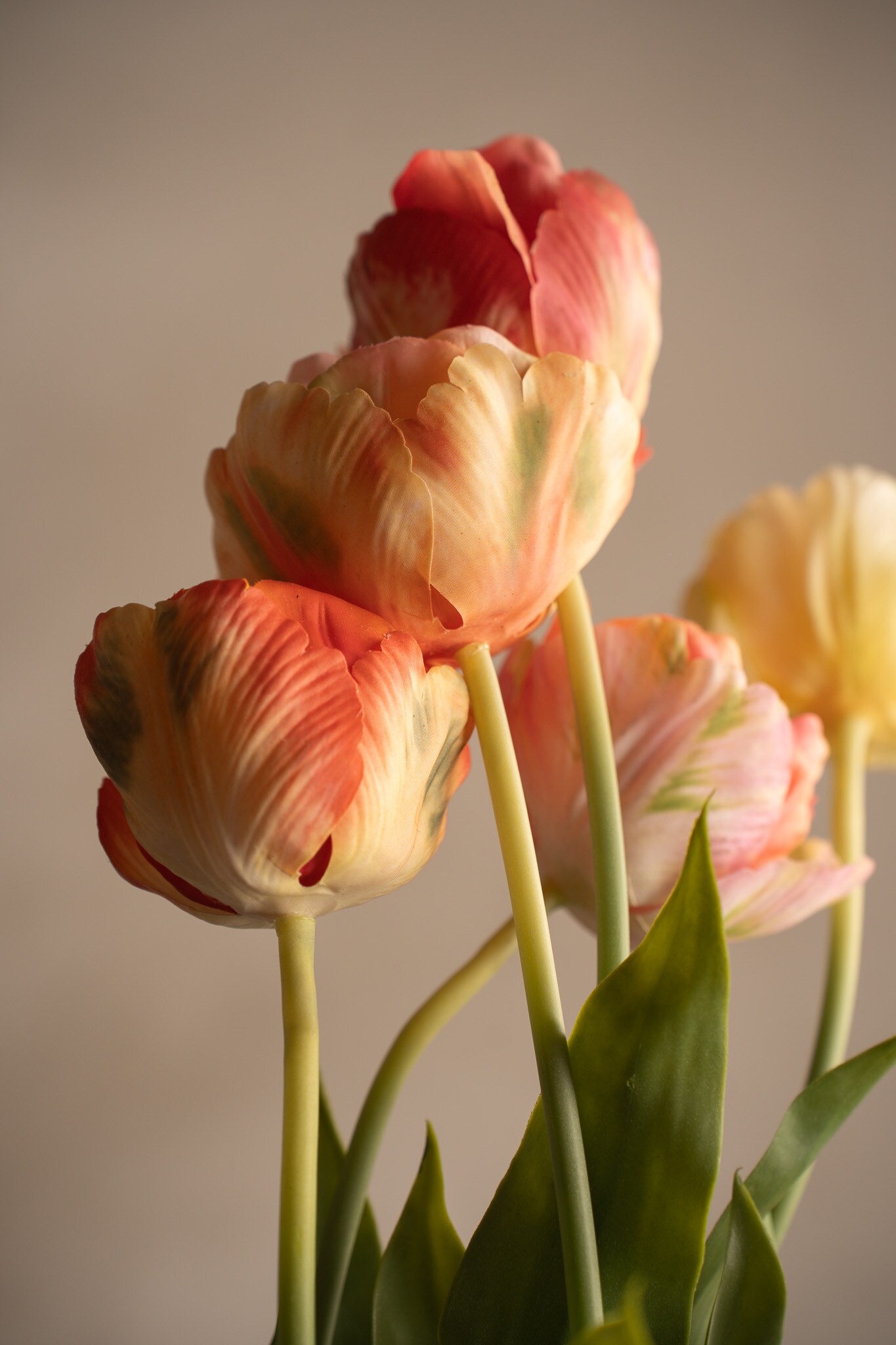 Kunstig rosa Tulipan 67 cm