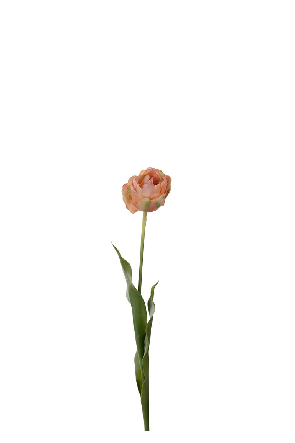 Kunstig ferskenfarget Tulipan 67 cm