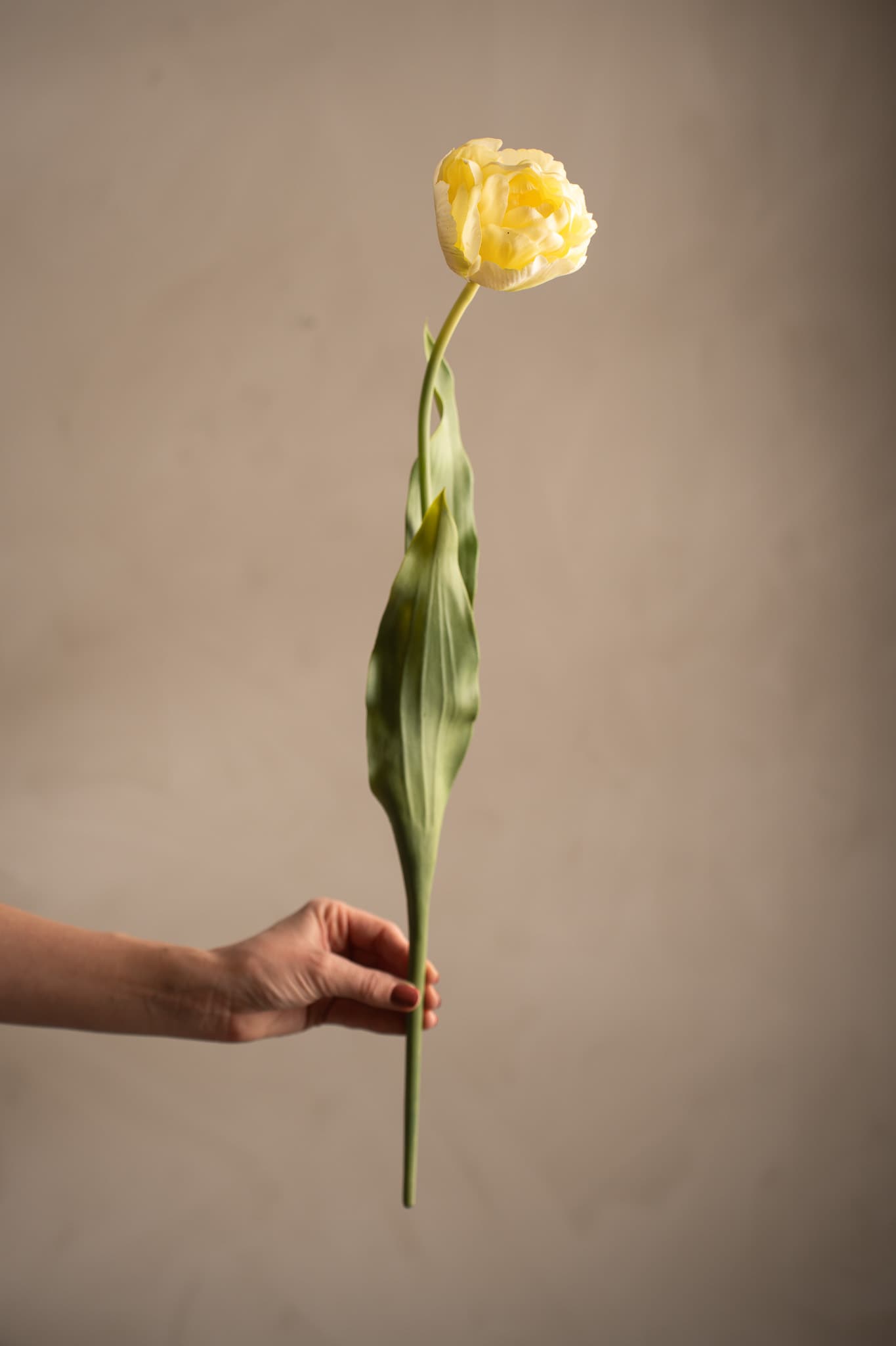 Kunstig gul Tulipan 67 cm