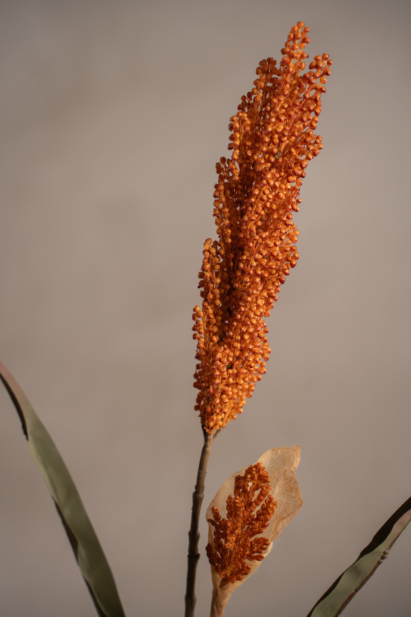 Kunstig oransje Sorghumgress 85 cm