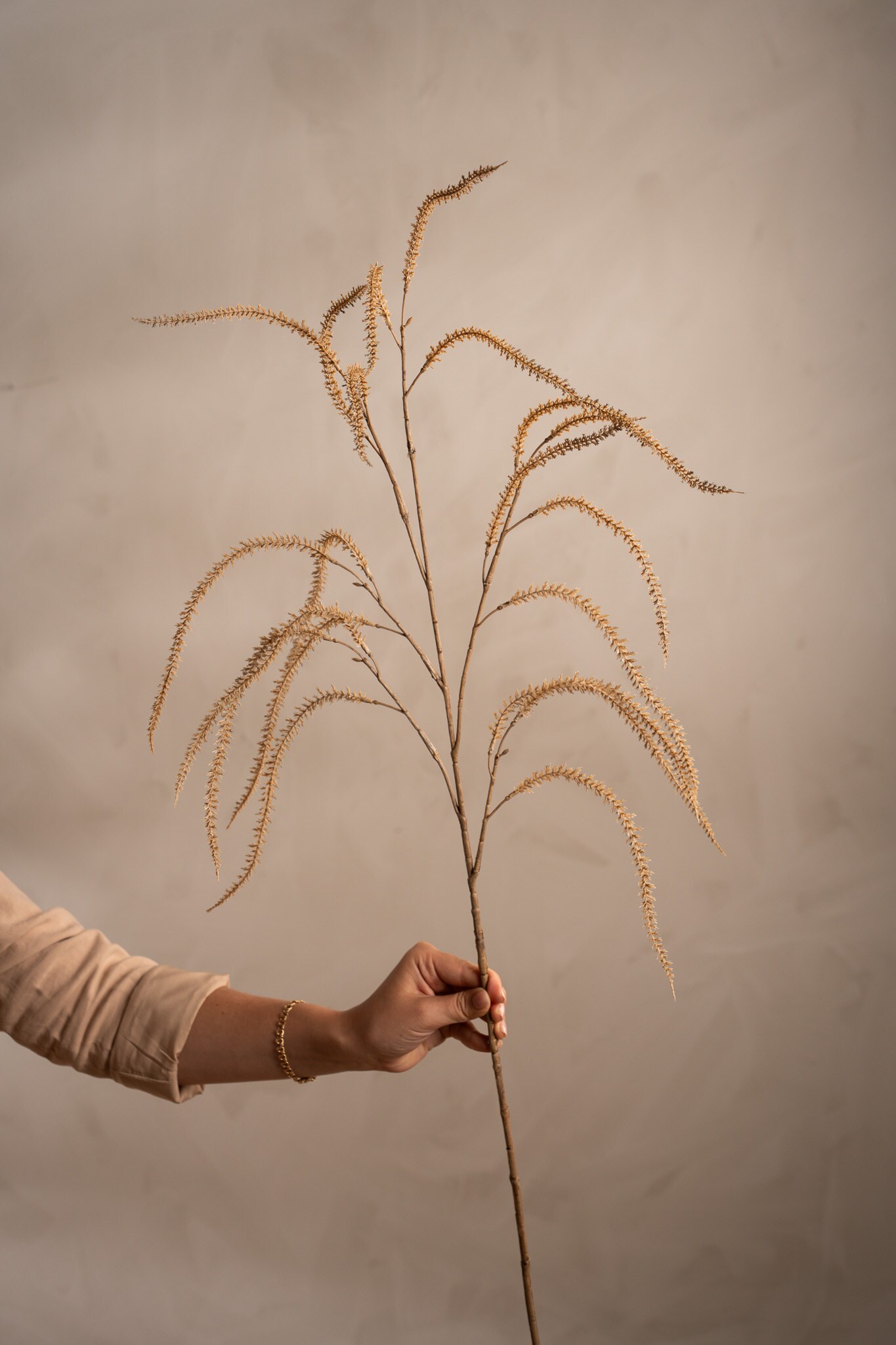 Kunstig beige Amaranthus 95 cm