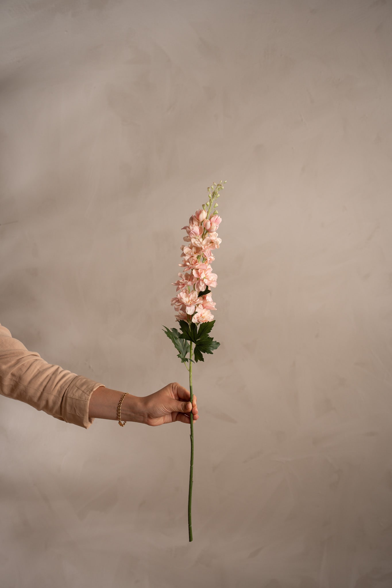 Kunstig rosa Delphinium 75 cm