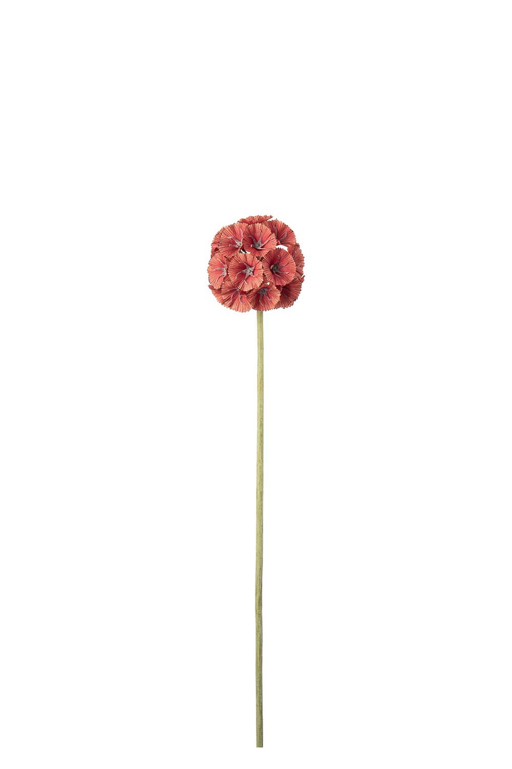 Kunstig oransje Scabiosa 60 cm