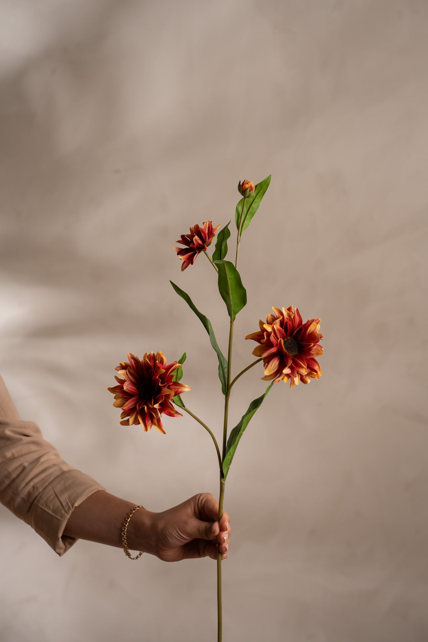 Kunstig flerfarget Rudbeckia 80 cm