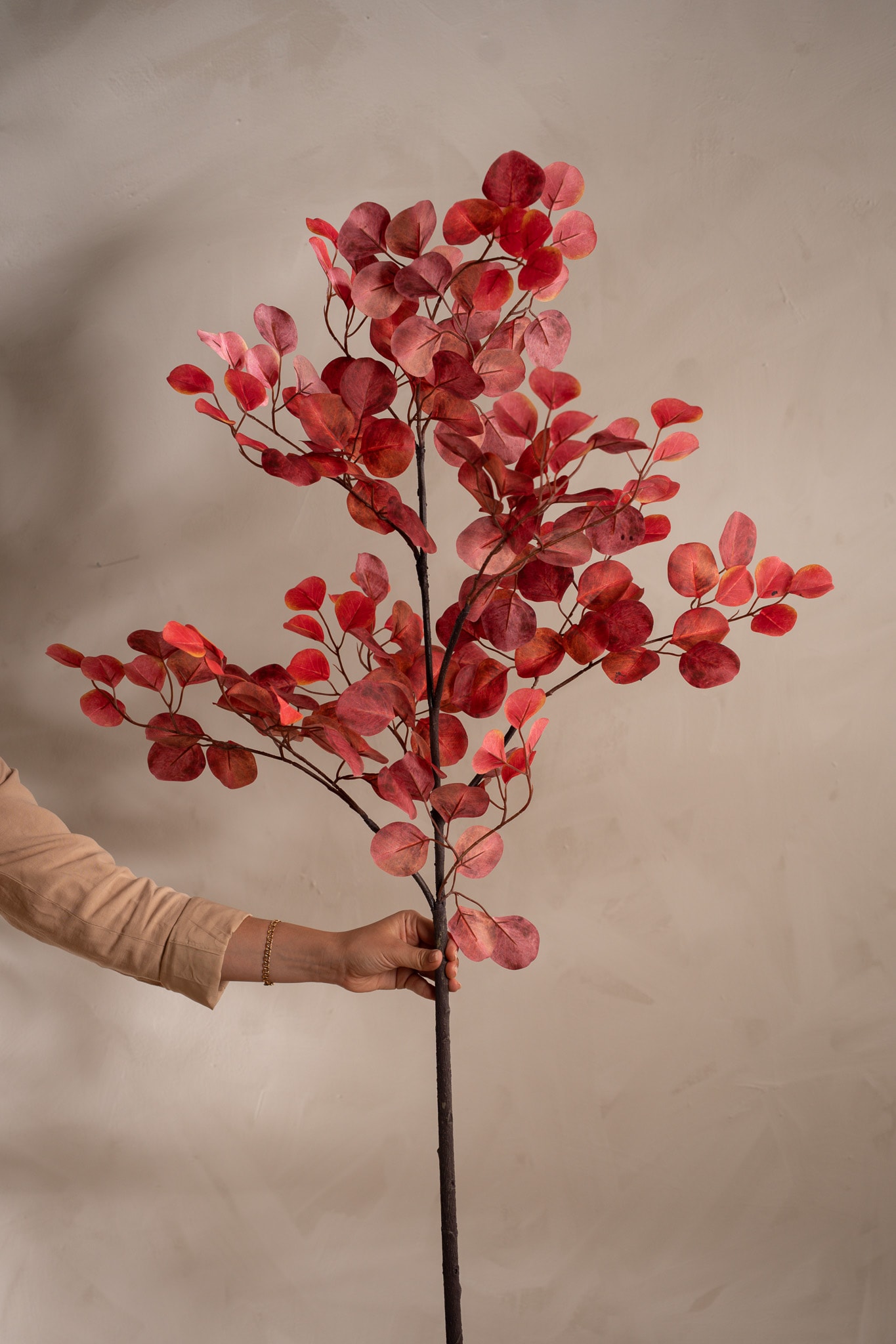 Kunstig rosa Eucalyptus 110 cm
