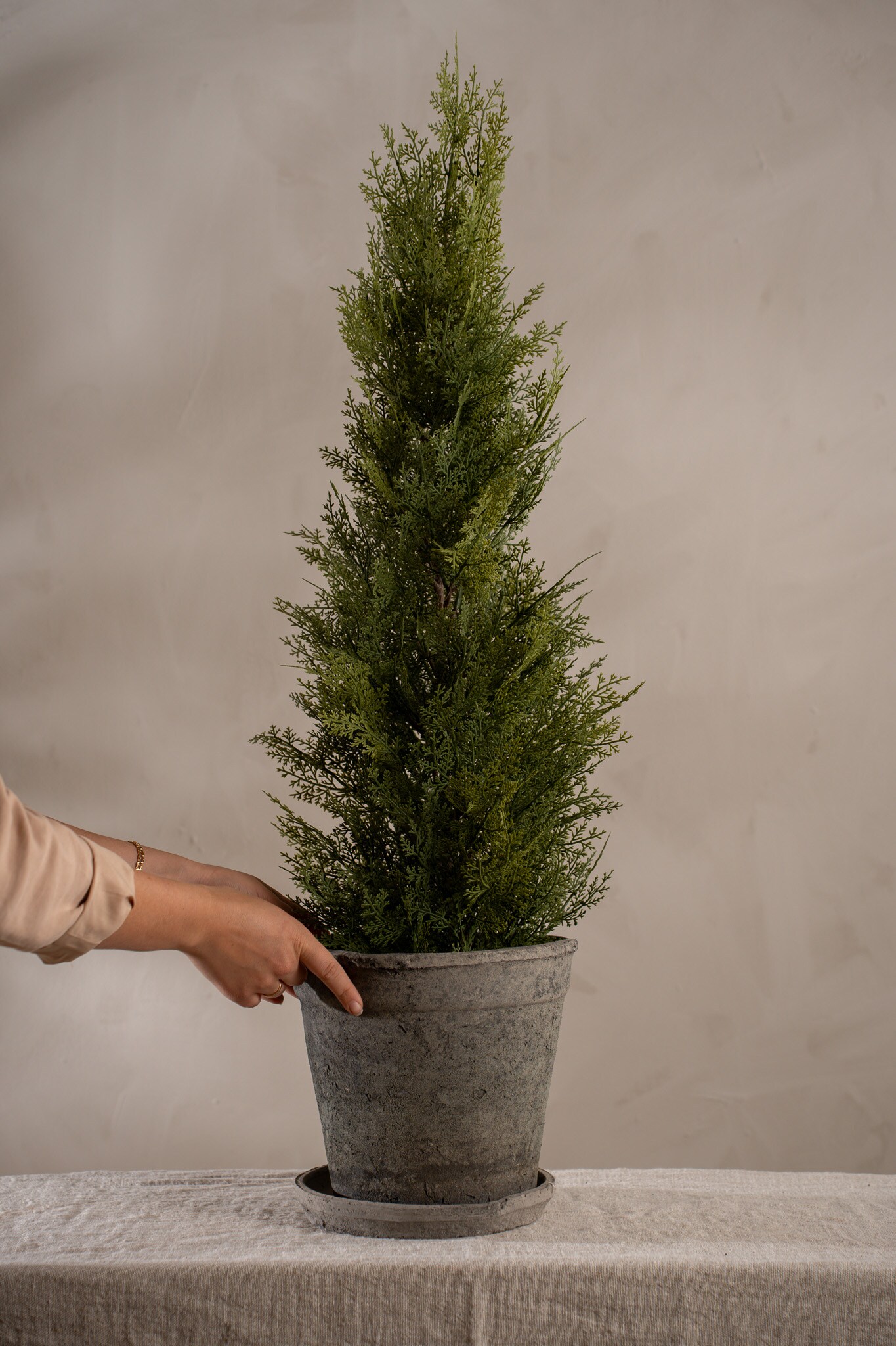 Kunstig grønn Cypress 95 cm