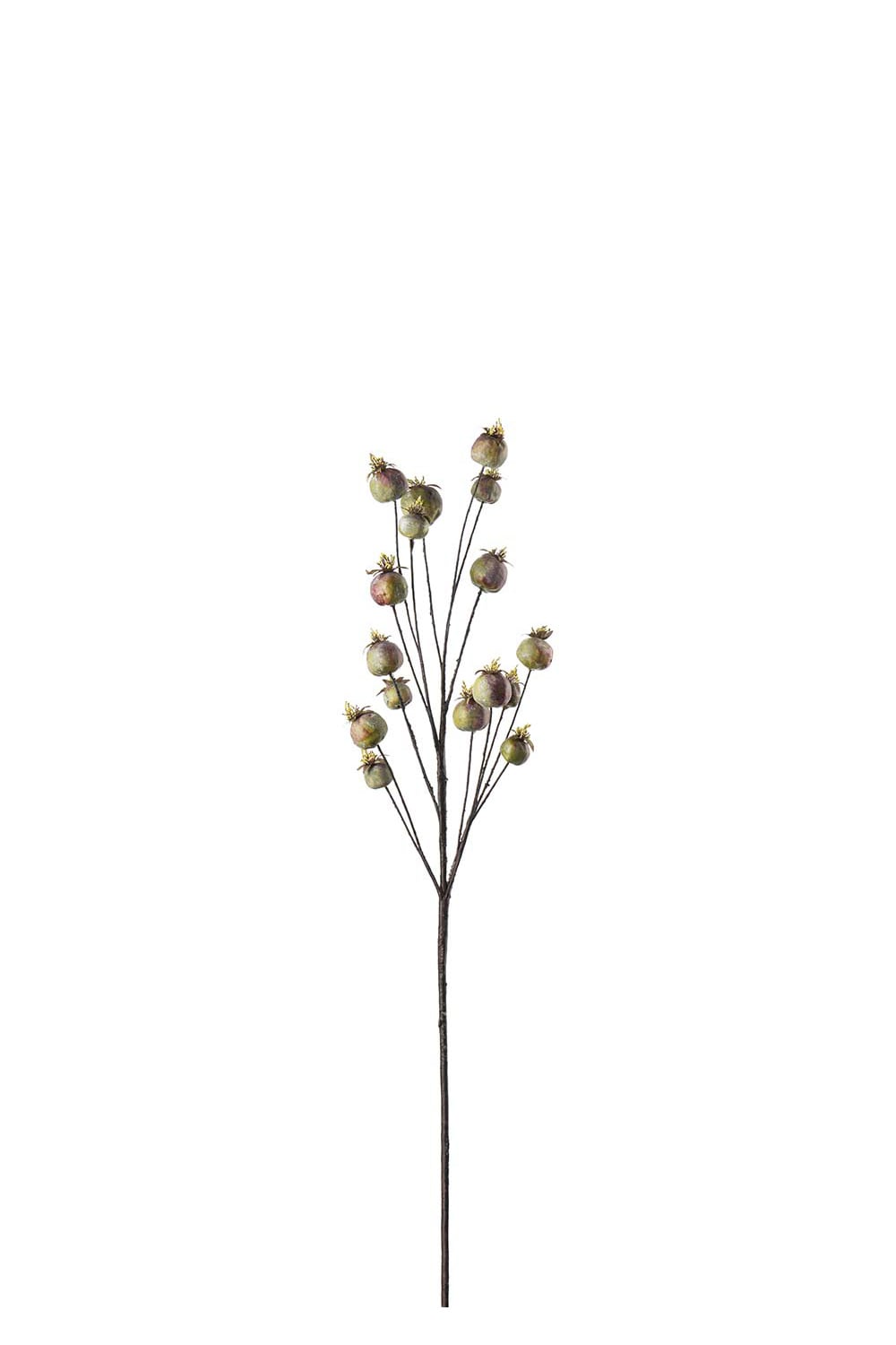 Kunstig grønn Valmuekapsel 75 cm
