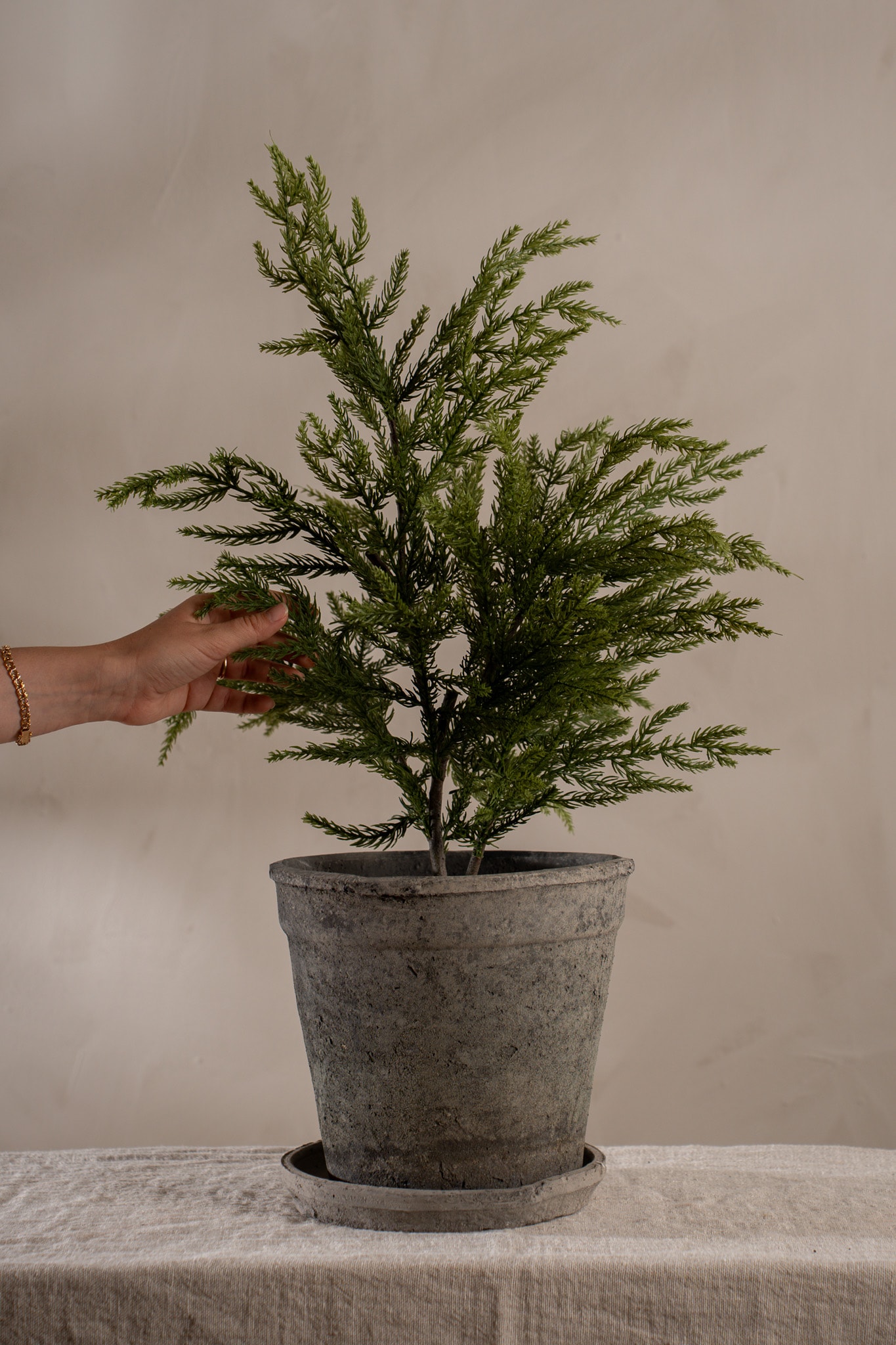Kunstig grønn Gran i Potte 70 cm