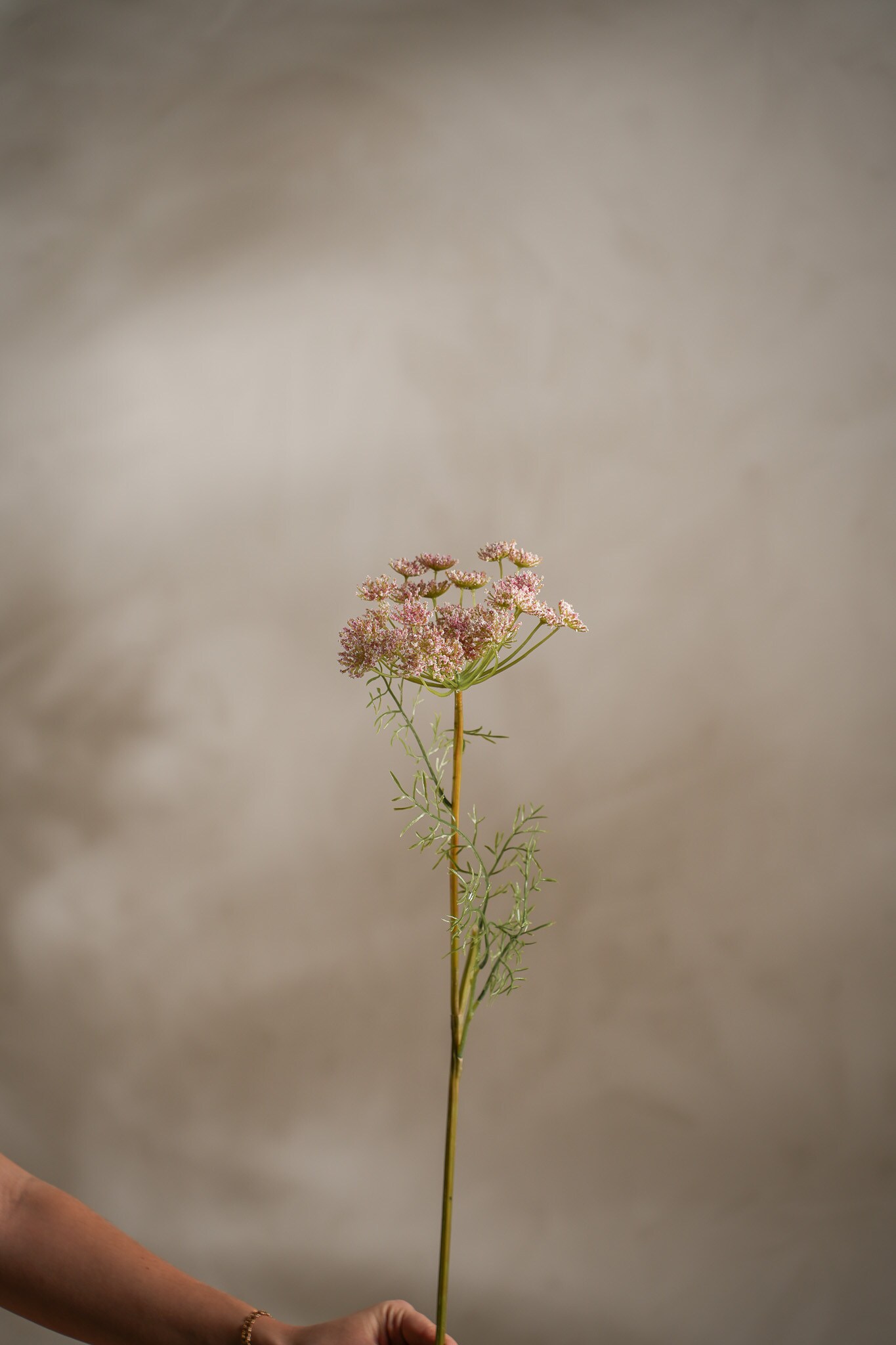 Kunstig rosa Villgulrot 70 cm