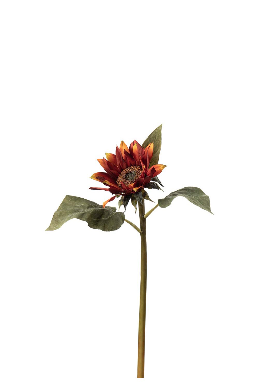Kunstig oransje Solsikke 50 cm