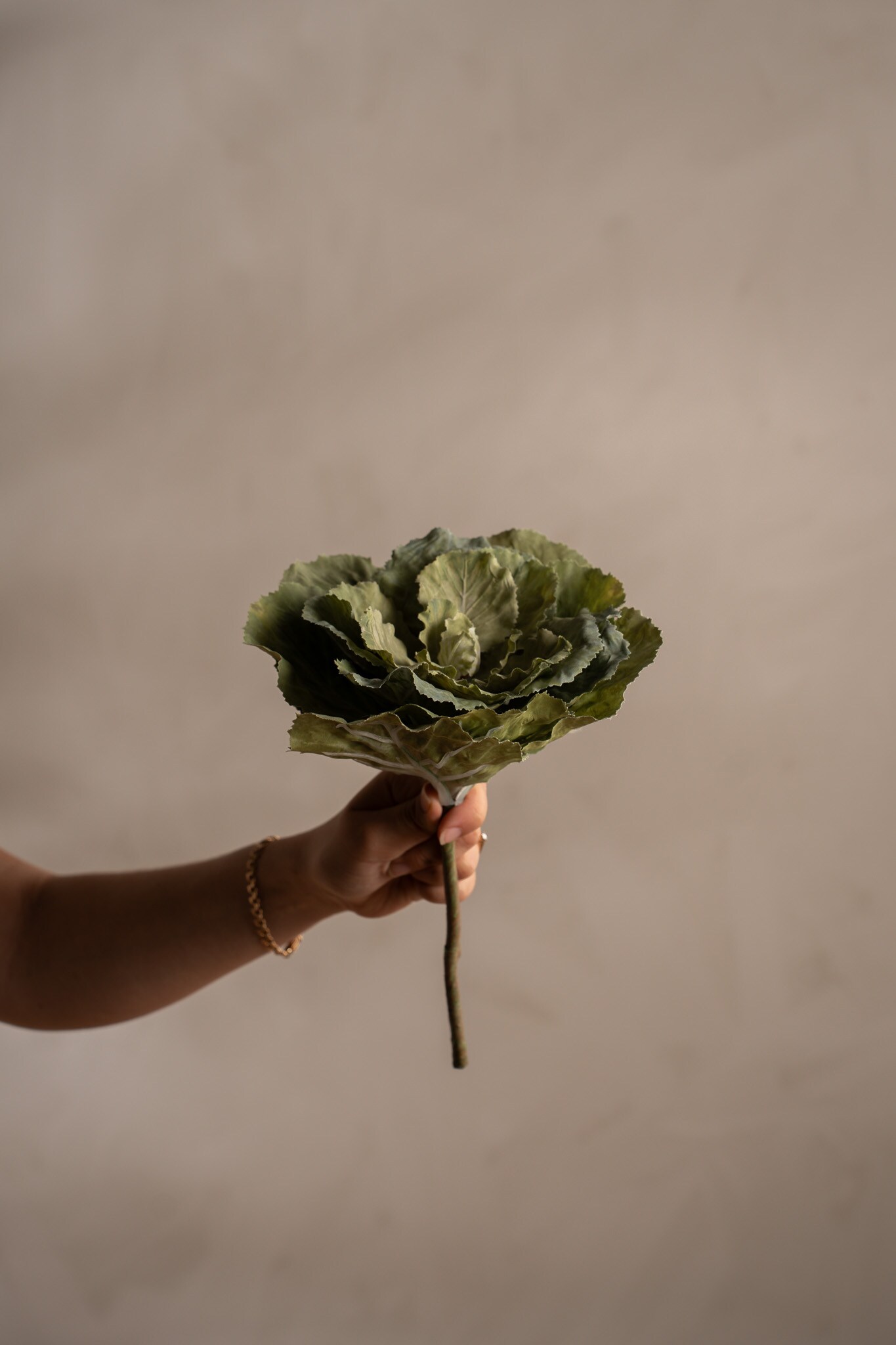 Kunstig grønn Prydkål 28 cm