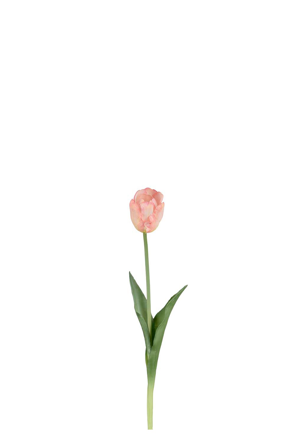Kunstig ferskenfarget Tulipan 45 cm