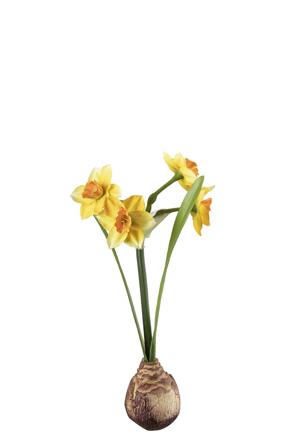 Kunstig gul Påskelilje 35 cm