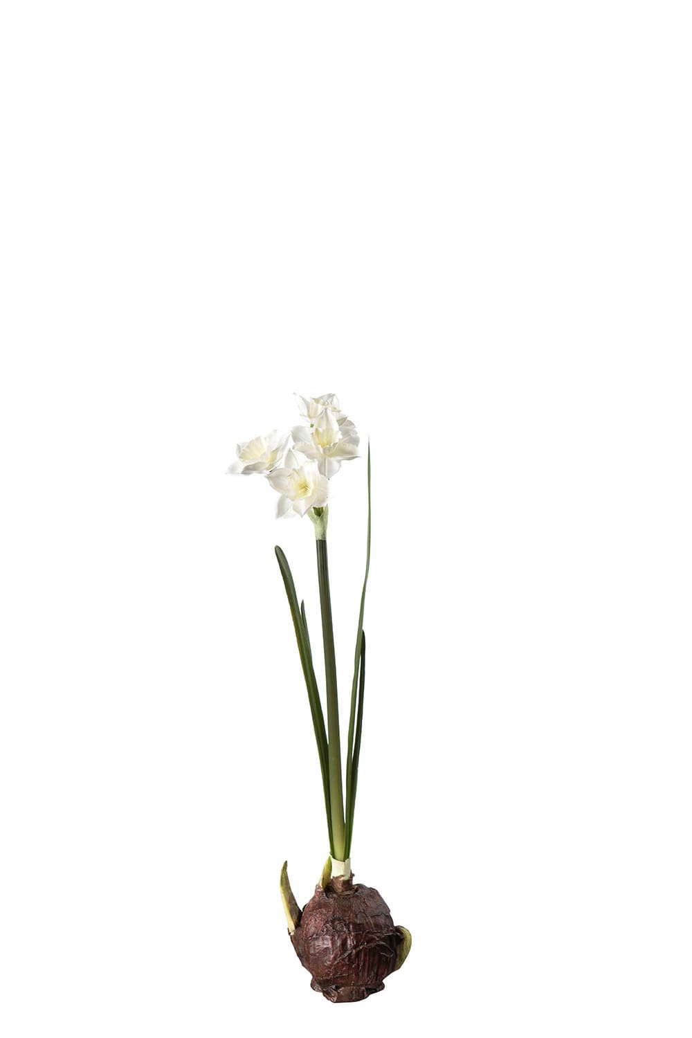 Kunstig hvit Påskelilje 22 cm