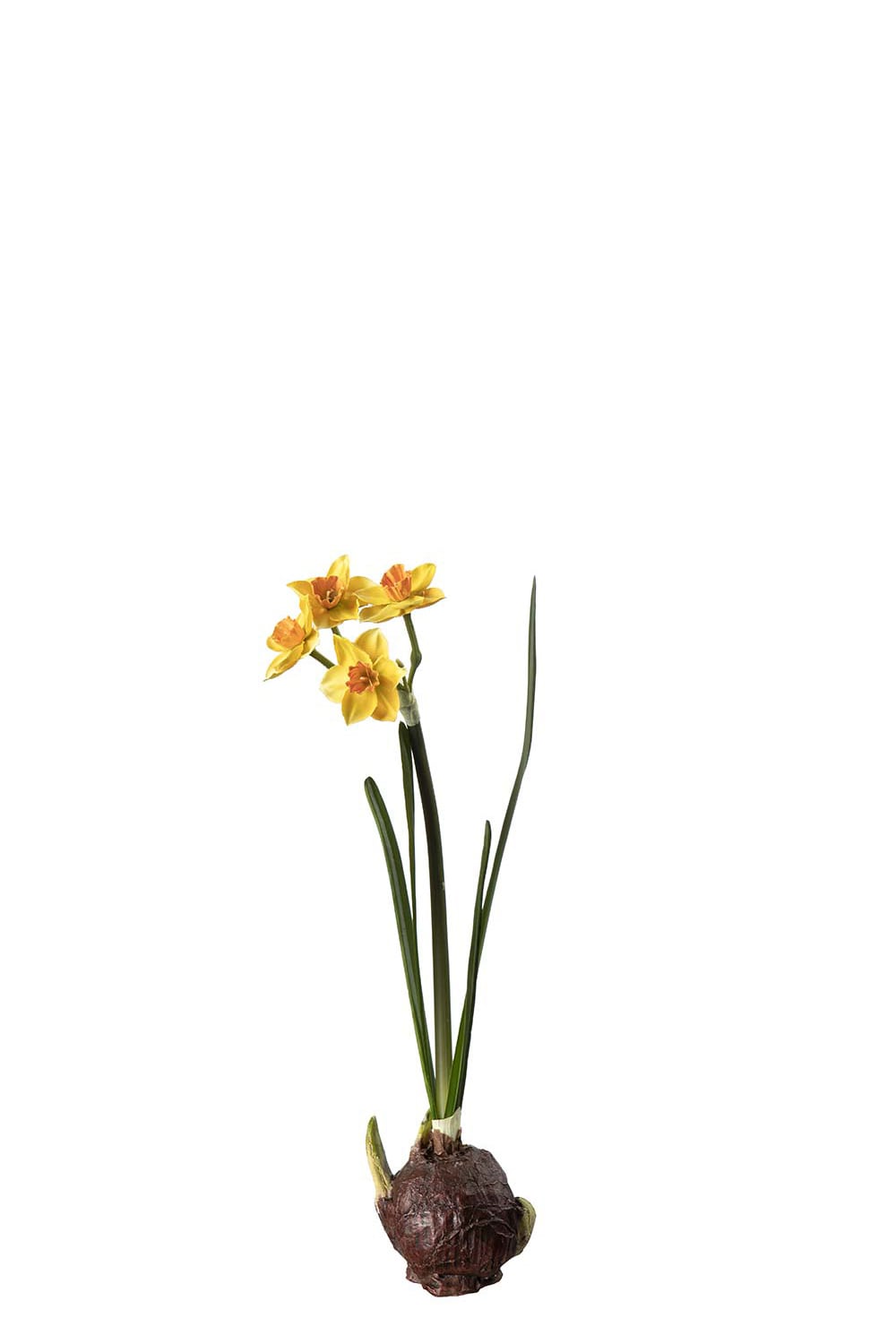 Kunstig gul Påskelilje 22 cm