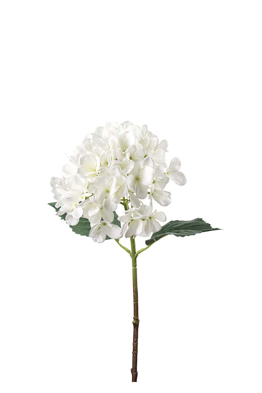 Kunstig hvit Hortensia 48 cm