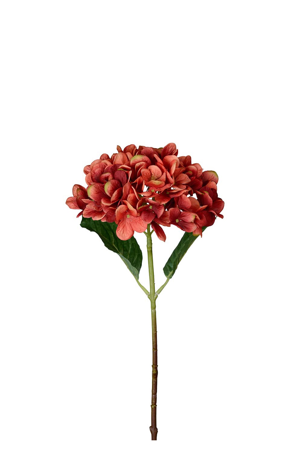 Kunstig oransje Hortensia 48 cm