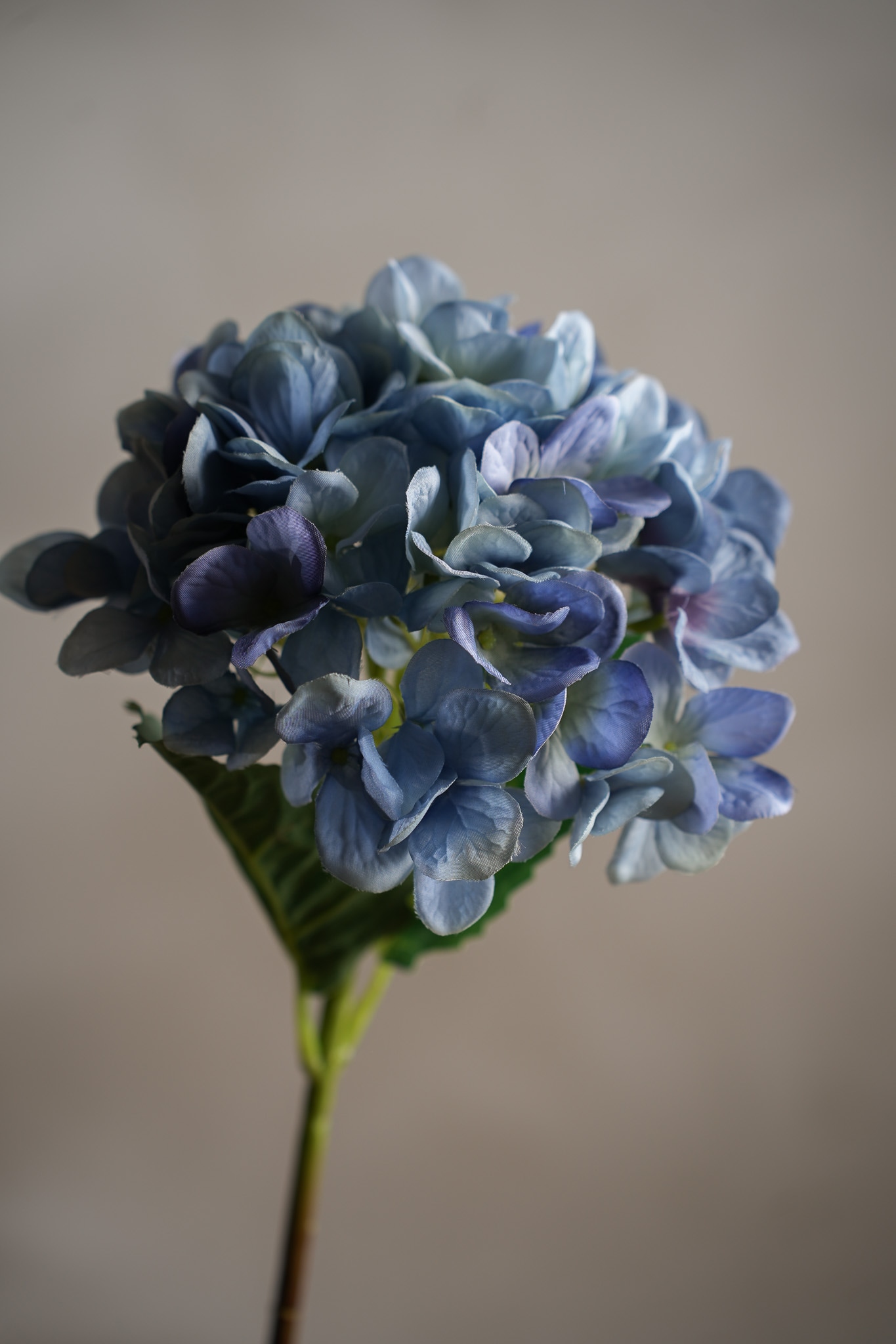 Kunstig blå Hortensia 48 cm