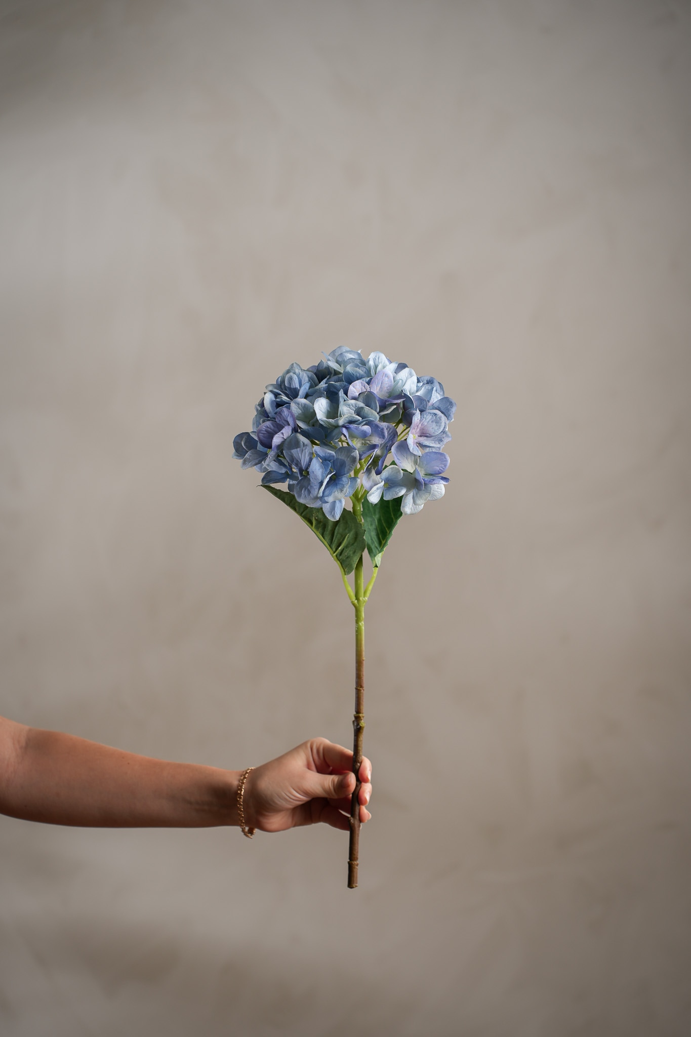 Kunstig blå Hortensia 48 cm