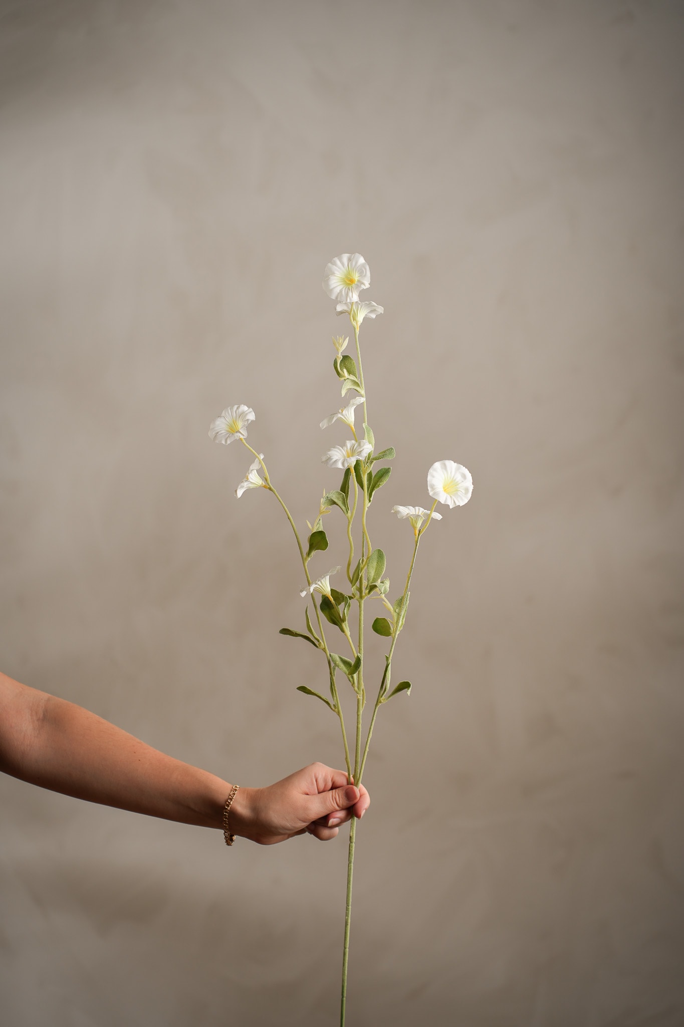 Kunstig hvit Dagens blomst 90 cm
