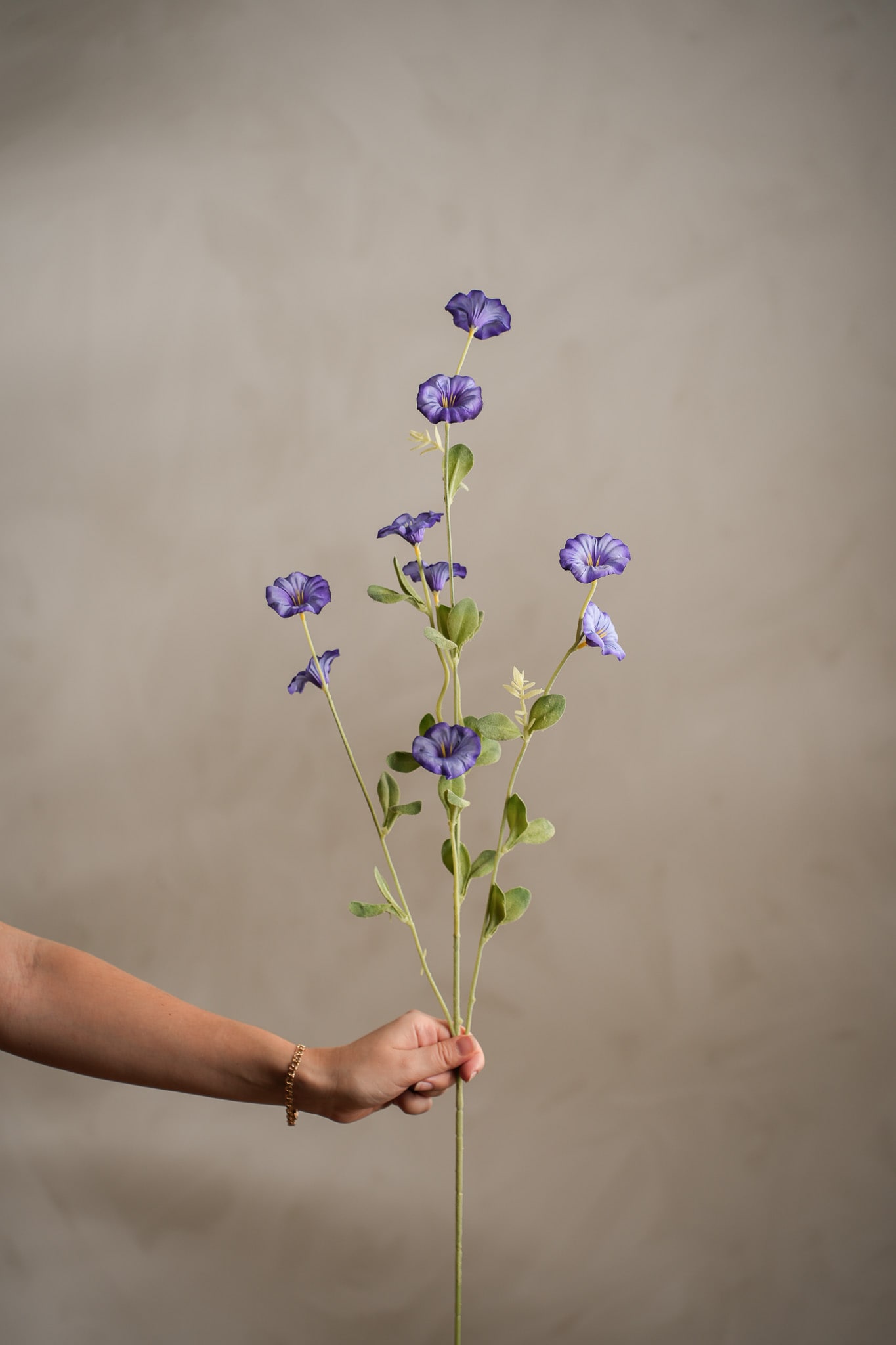 Kunstig lilla Dagens blomst 90 cm