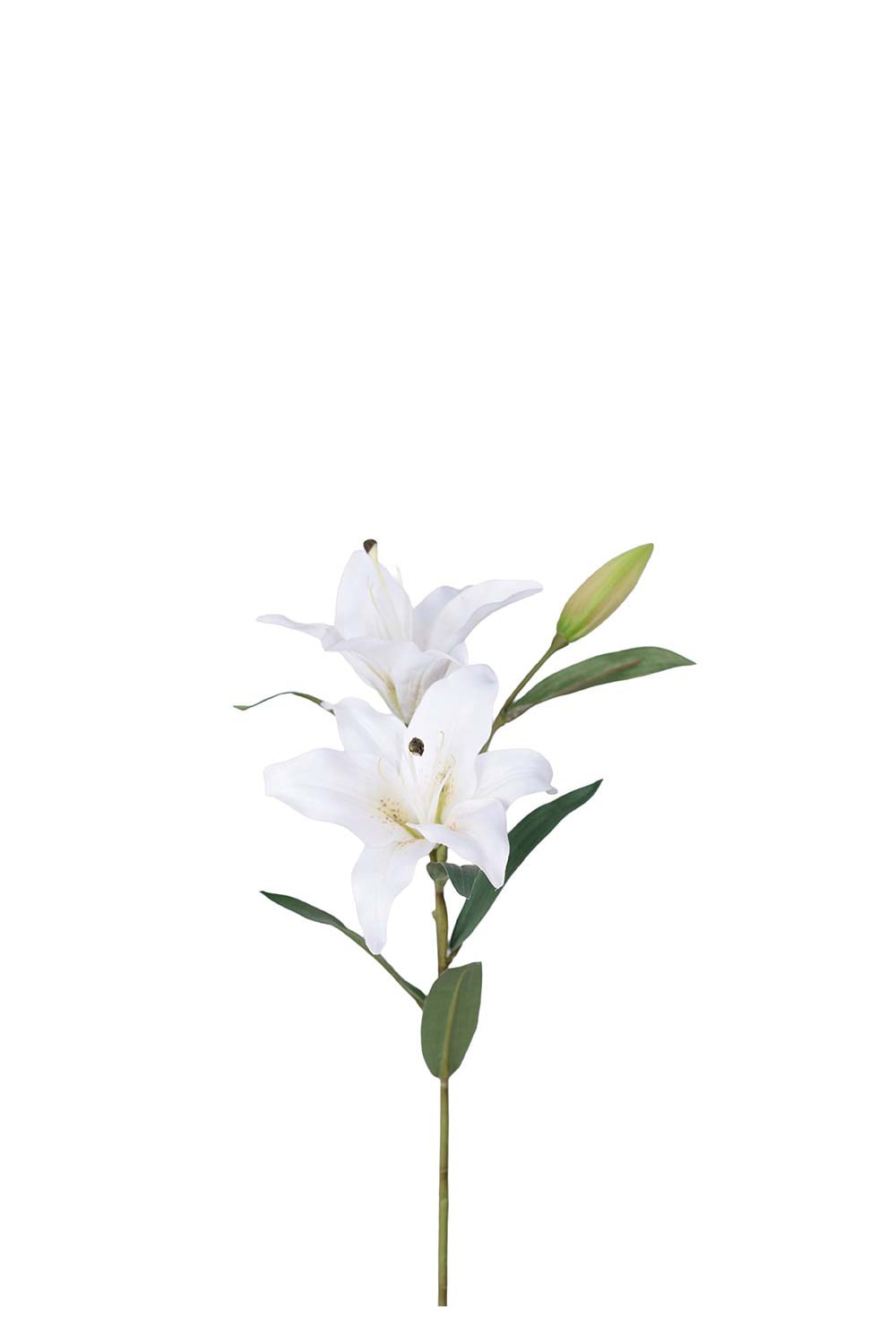 Kunstig hvit Lilje 60 cm