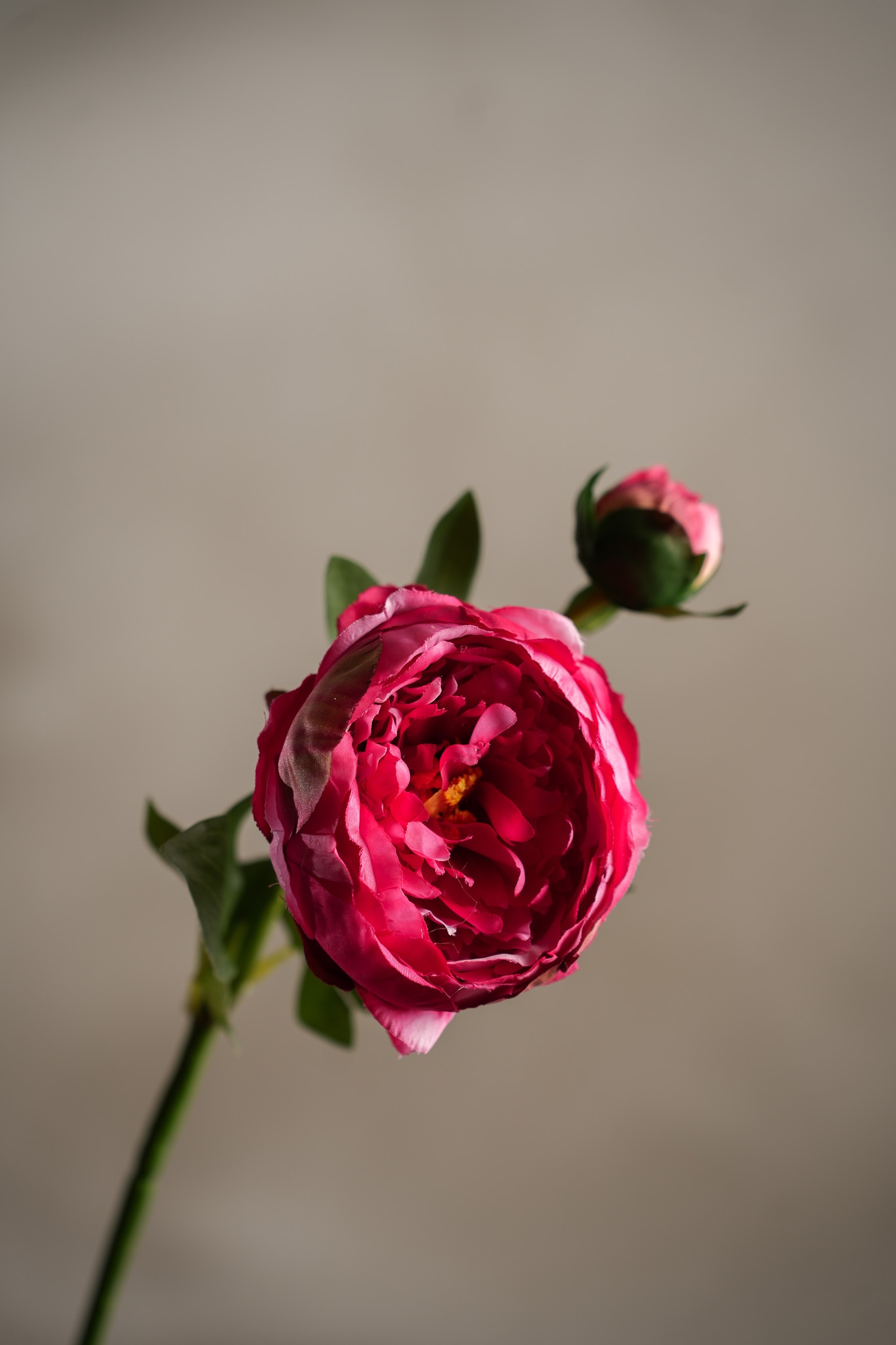 Kunstig rosa Pion 58 cm