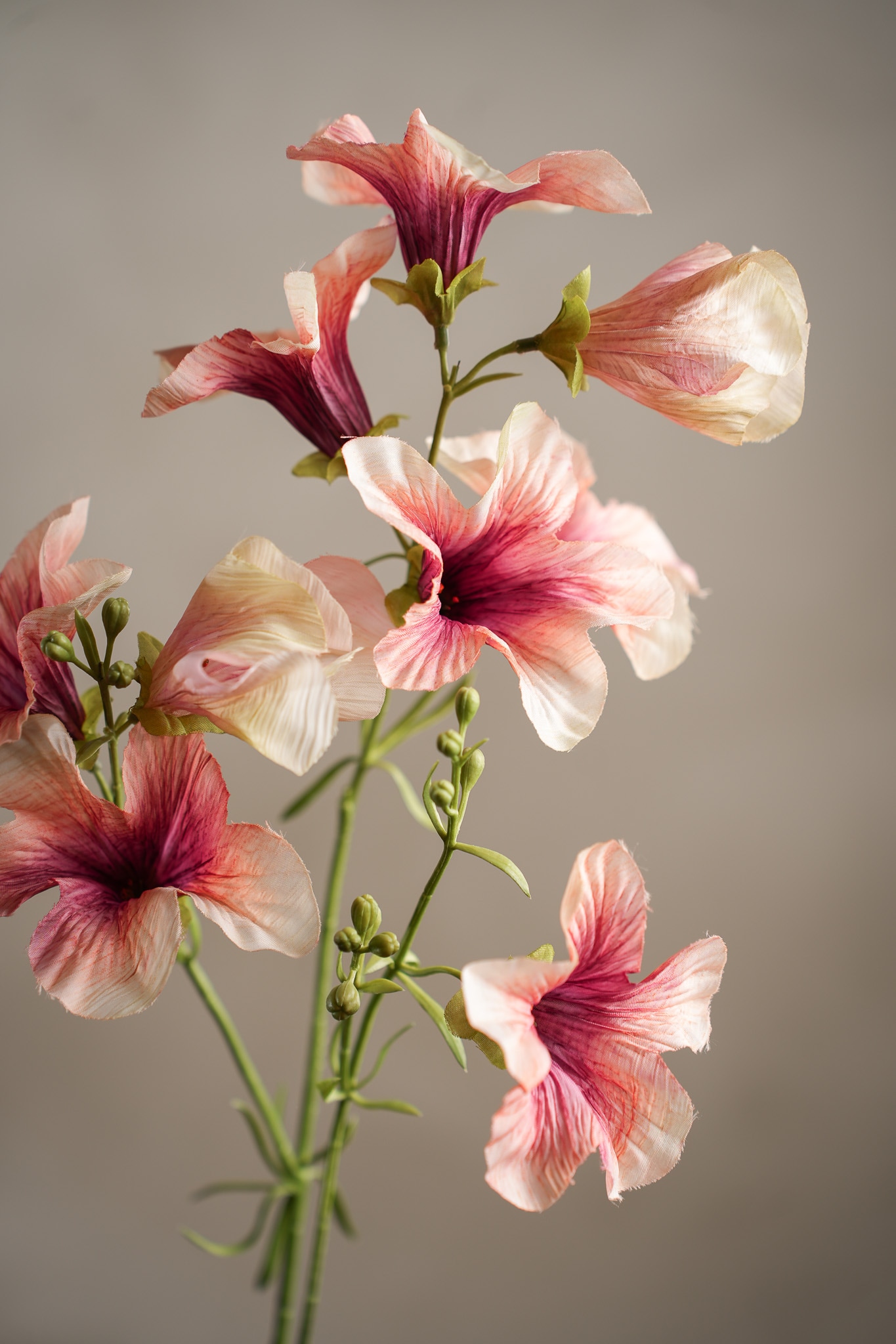 Kunstig rosa Petunia 90 cm