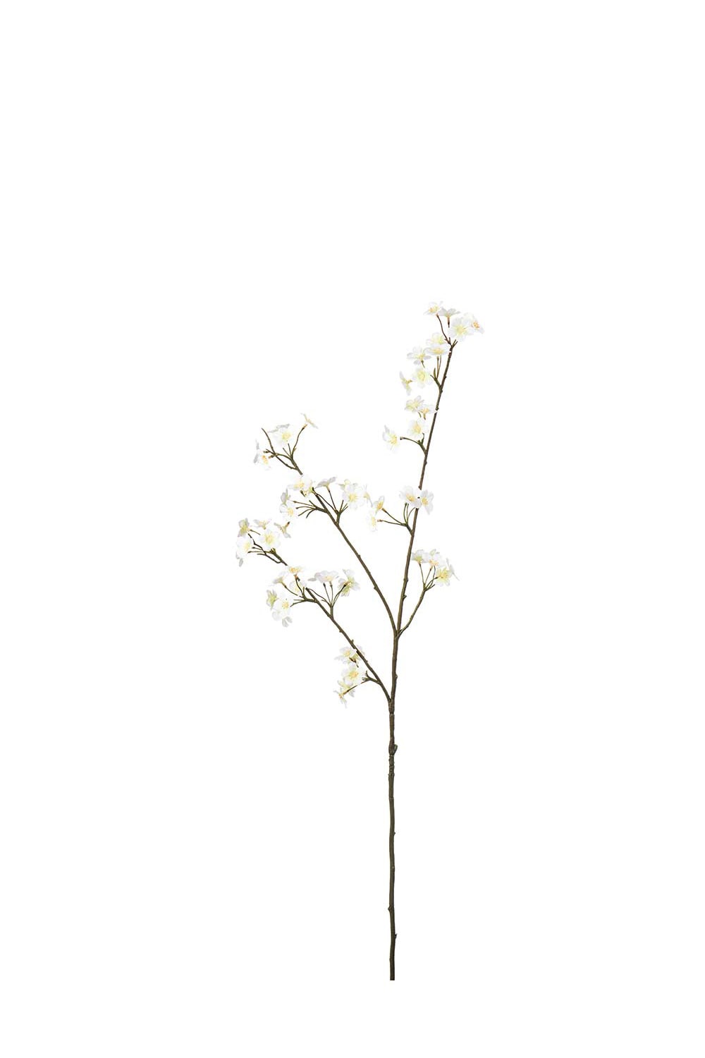 Kunstig kremfarget Ferskenblomst 85 cm