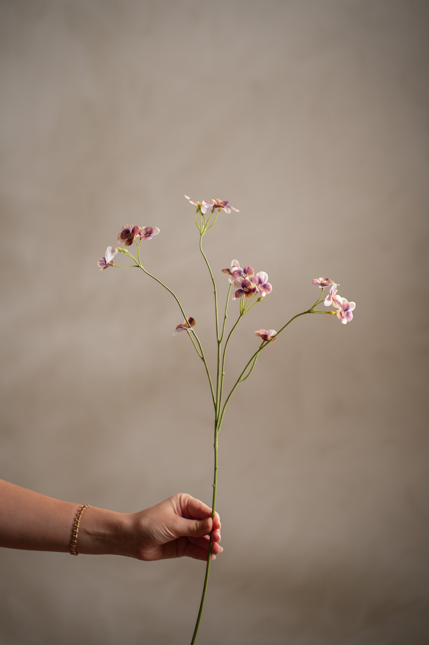 Kunstig flerfarget Stemorsblomst 63 cm
