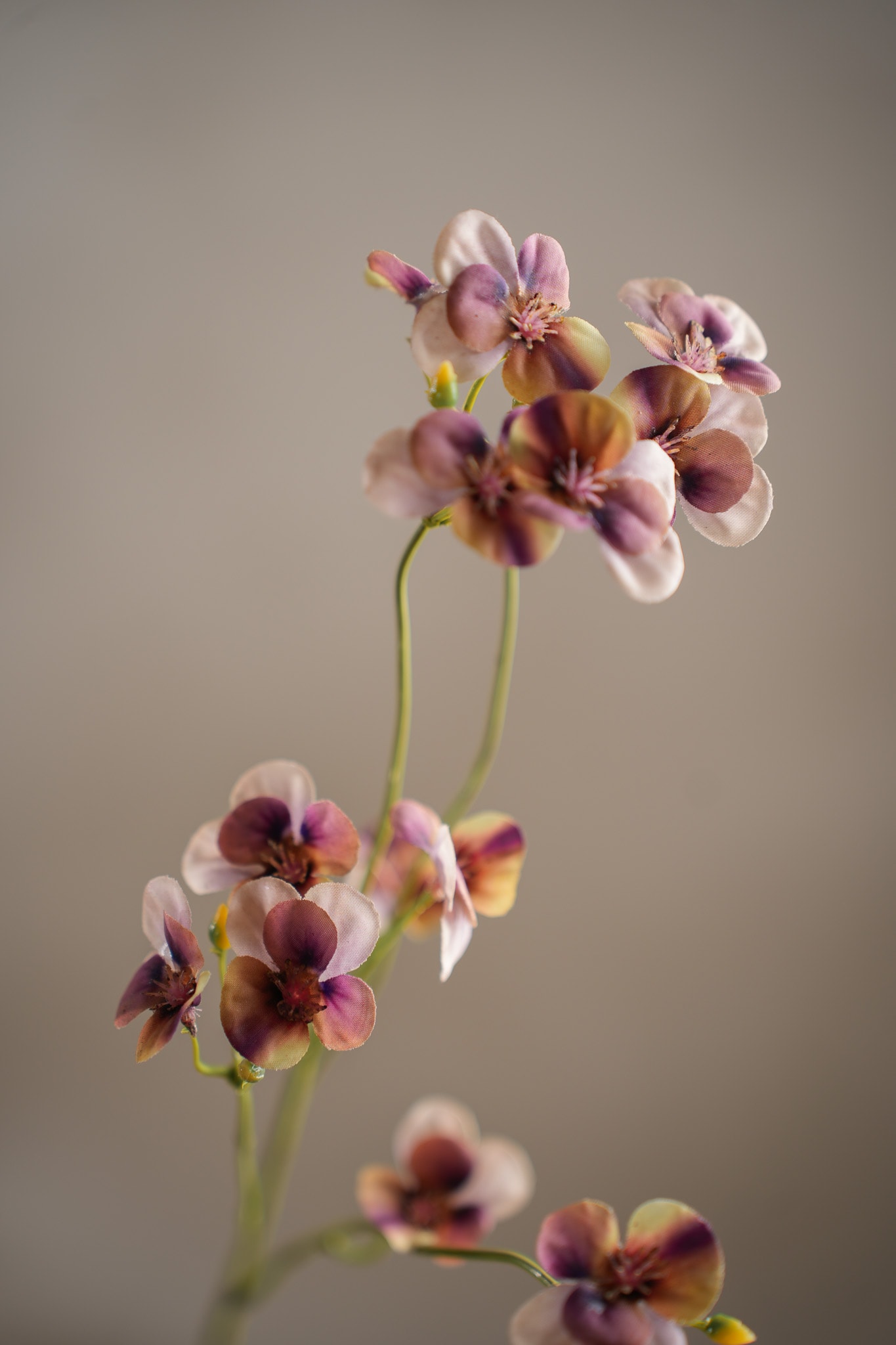 Kunstig flerfarget Stemorsblomst 63 cm