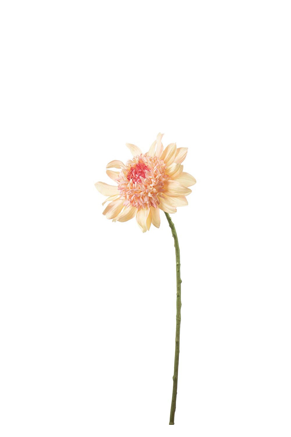 Kunstig ferskenfarget Dahlia 62 cm