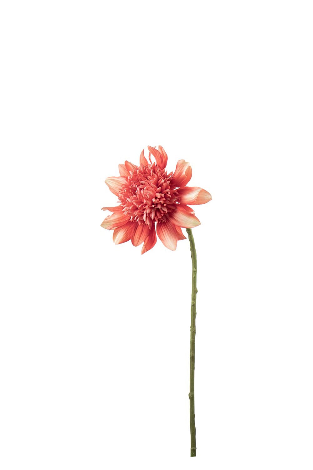Kunstig korallfarget Dahlia 62 cm