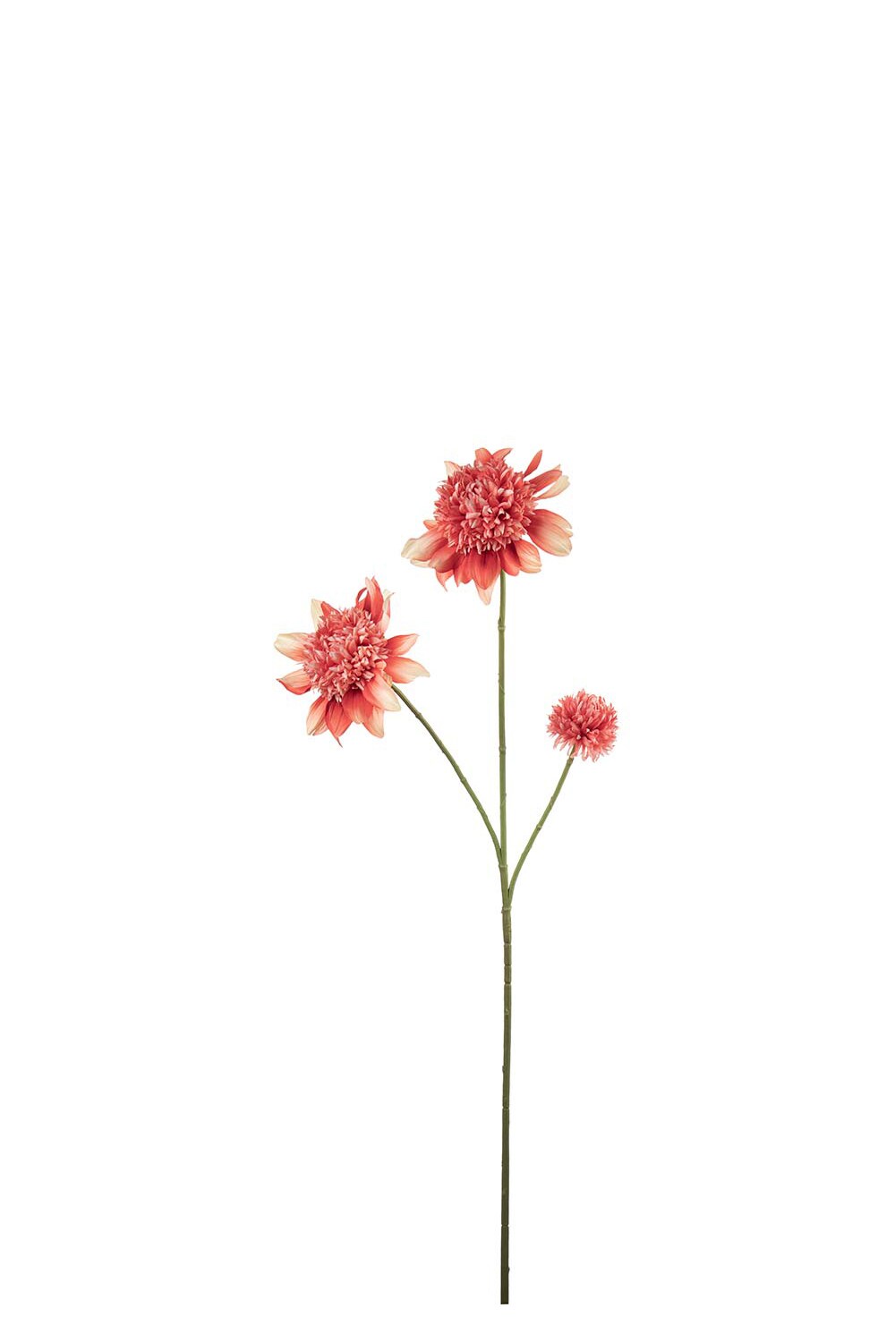 Kunstig korallfarget Dahlia 95 cm