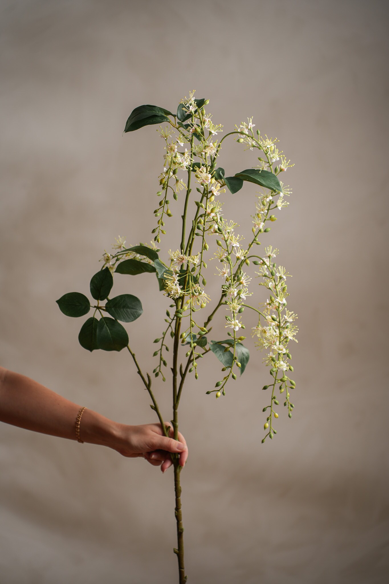 Kunstig flerfarget Blomsterkvist 130 cm